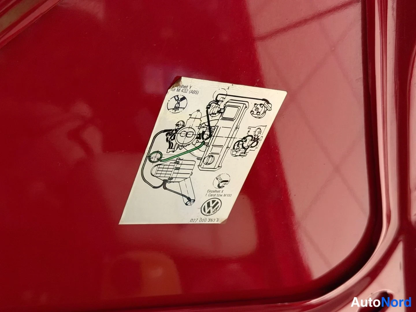 Punainen Volkswagen Jetta 1989, yksityiskohta, kuva 27
