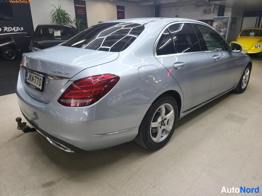 Harmaa Mercedes-Benz C 220 BlueTEC 2015, takaviisto, kuva 5