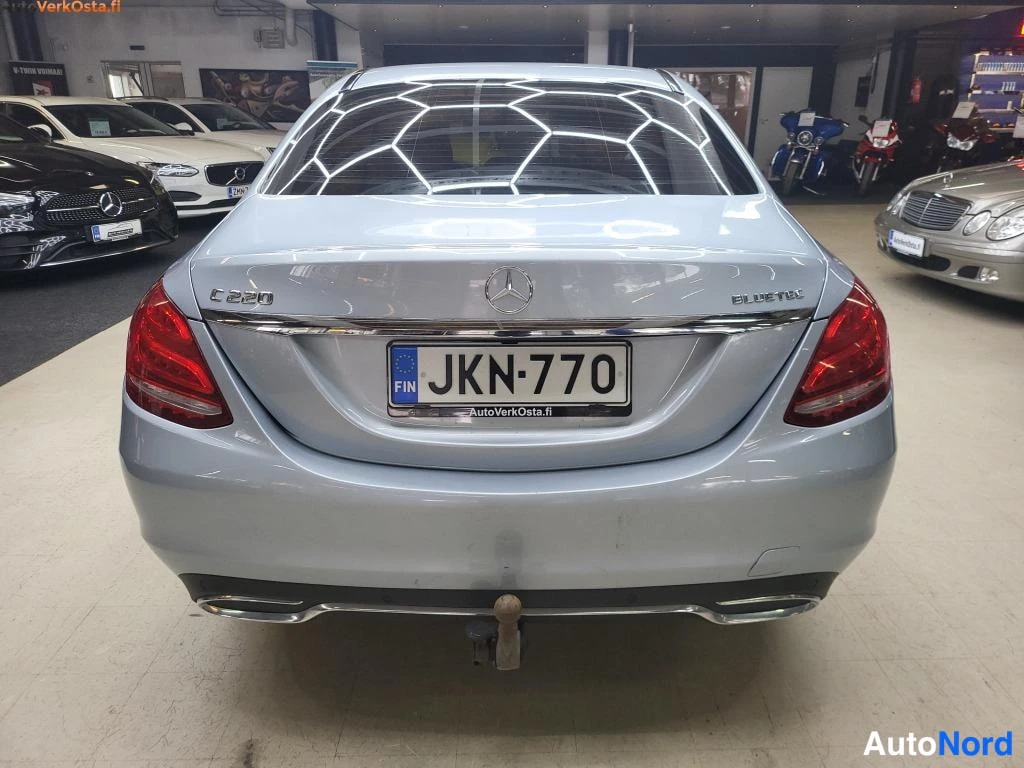 Harmaa Mercedes-Benz C 220 BlueTEC 2015, takaa, kuva 6