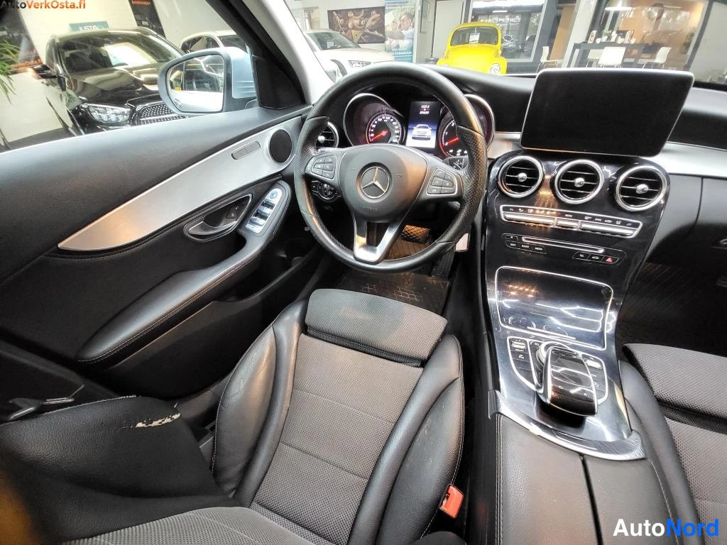 Harmaa Mercedes-Benz C 220 BlueTEC 2015, ohjaamo, kuva 8