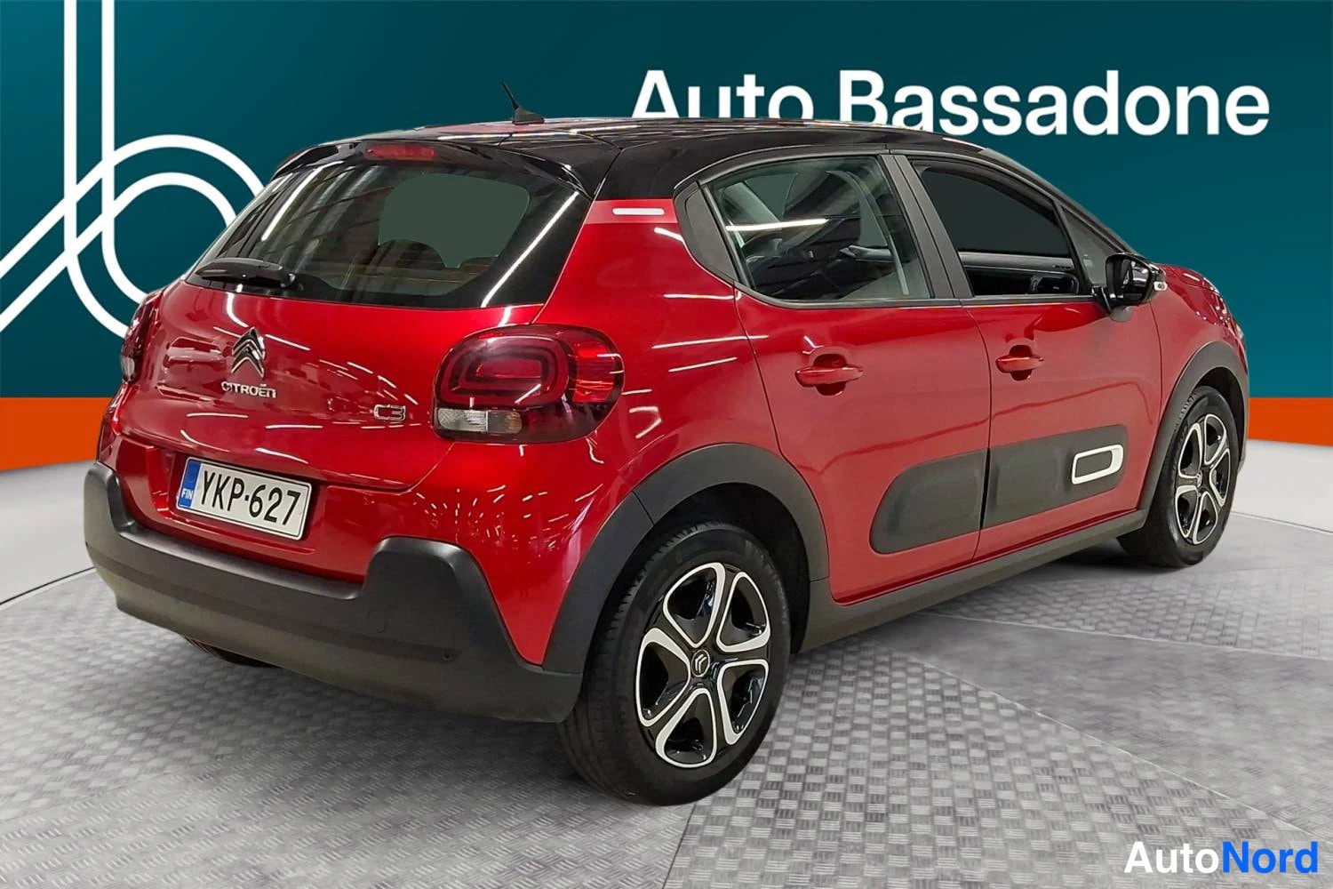 Punainen Citroen C3 2021, takaviisto, kuva 6