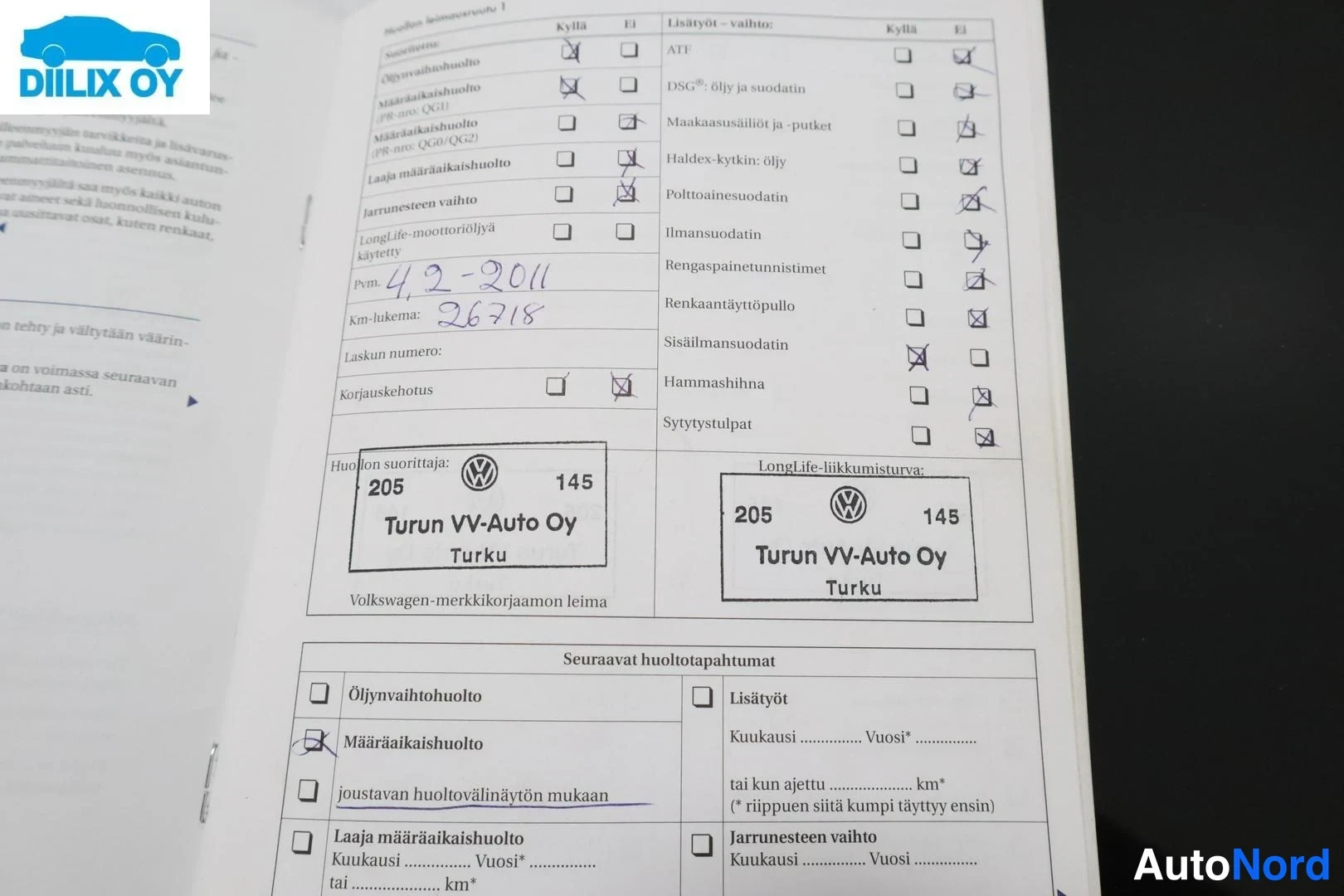 Musta Volkswagen Golf Plus 2010, asiakirja, kuva 9