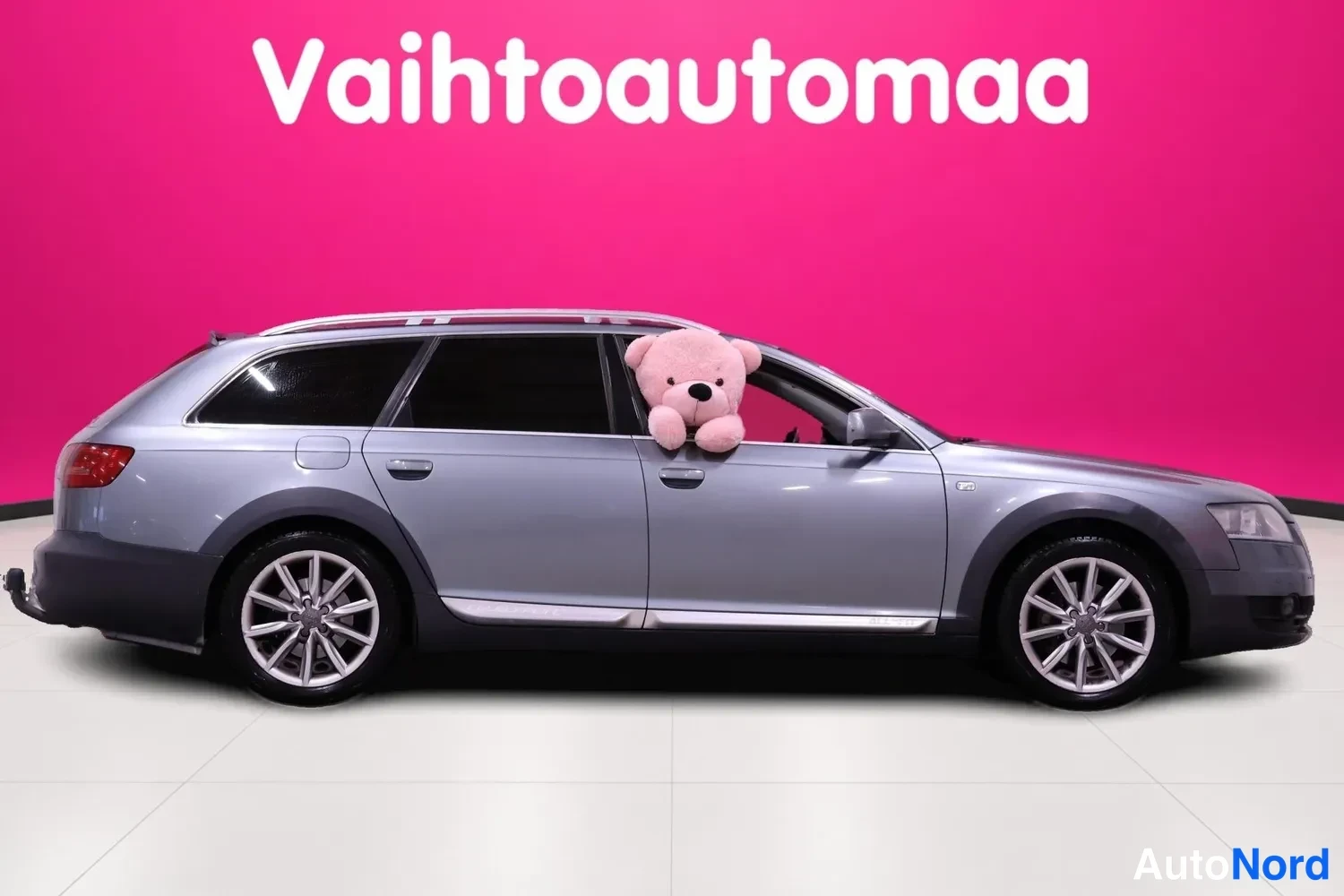 Harmaa Audi A6 allroad quattro 2006, takaviisto, kuva 4