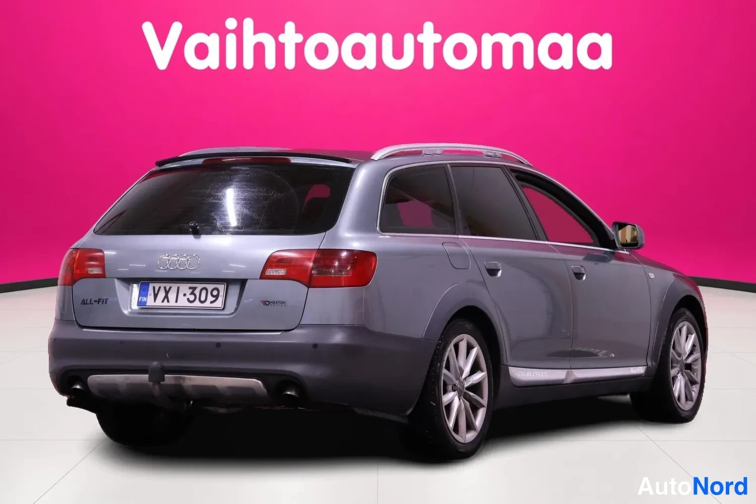 Harmaa Audi A6 allroad quattro 2006, takaviisto, kuva 5