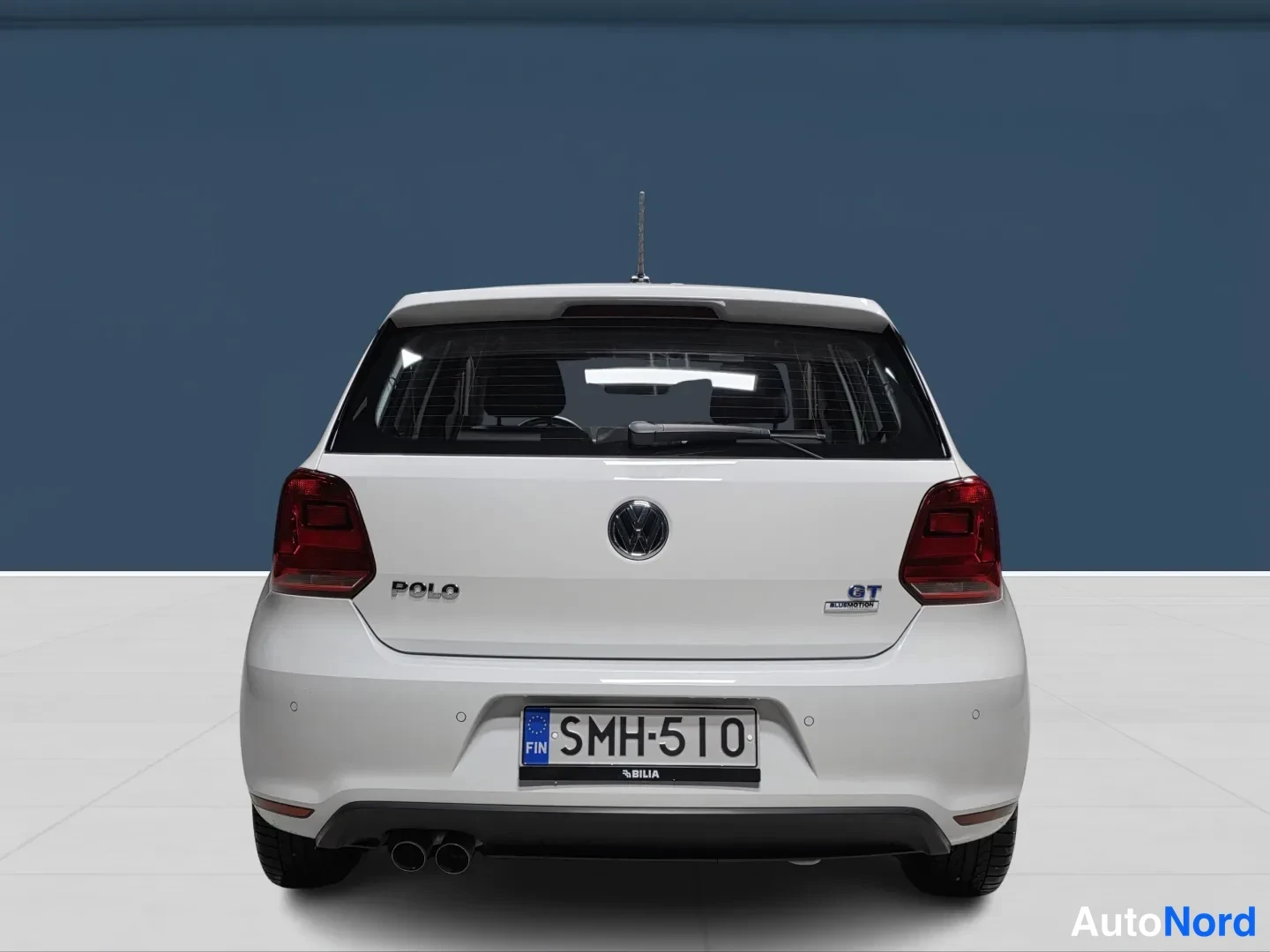 Valkoinen Volkswagen Polo 2017, takaa, kuva 7