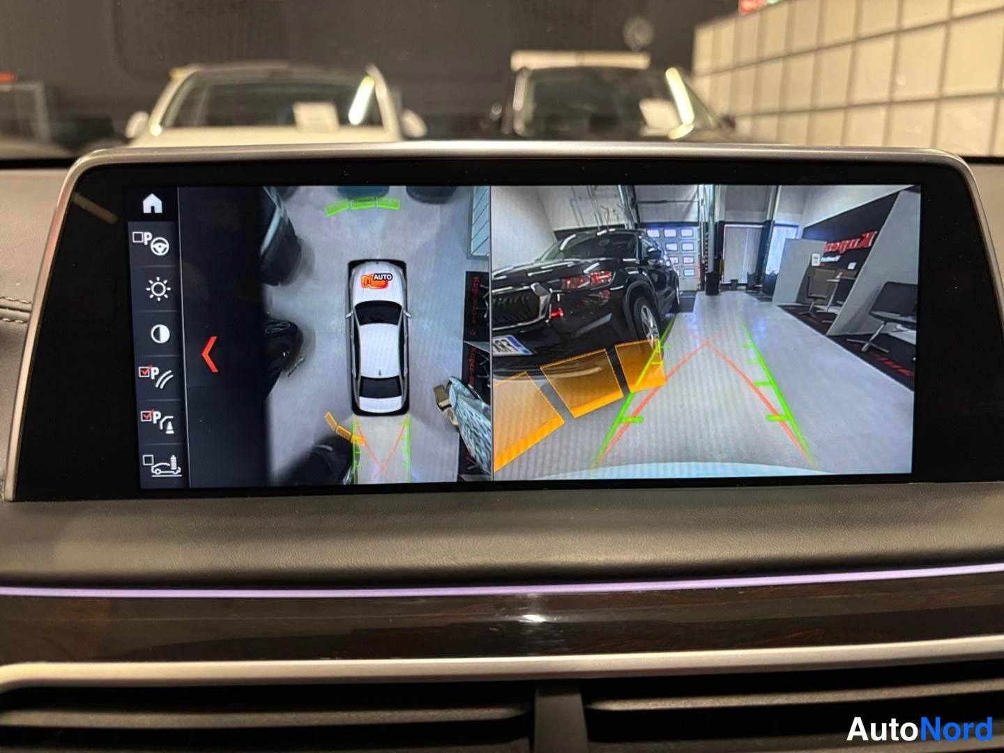 Valkoinen BMW 740e xDrive 2018, yksityiskohta, kuva 12
