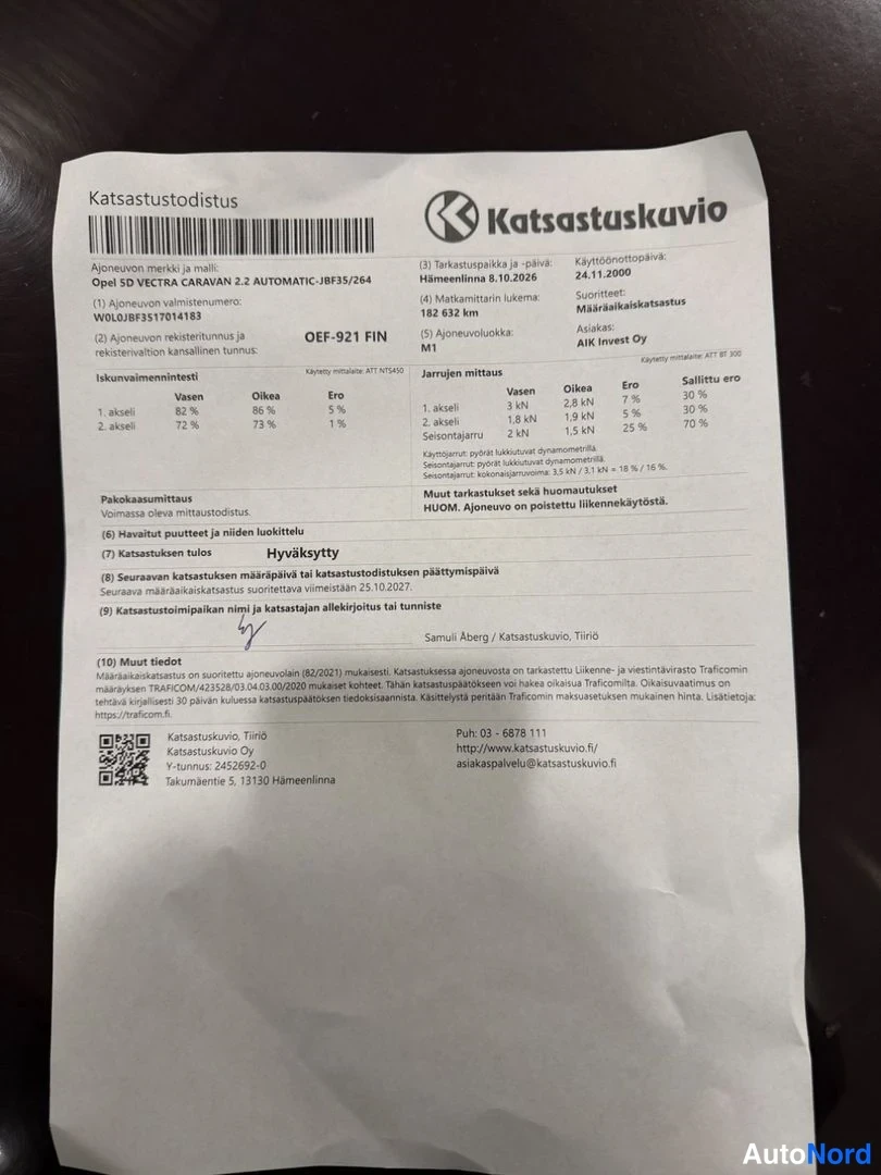 Ruskea Opel Vectra 2001, kuva 15