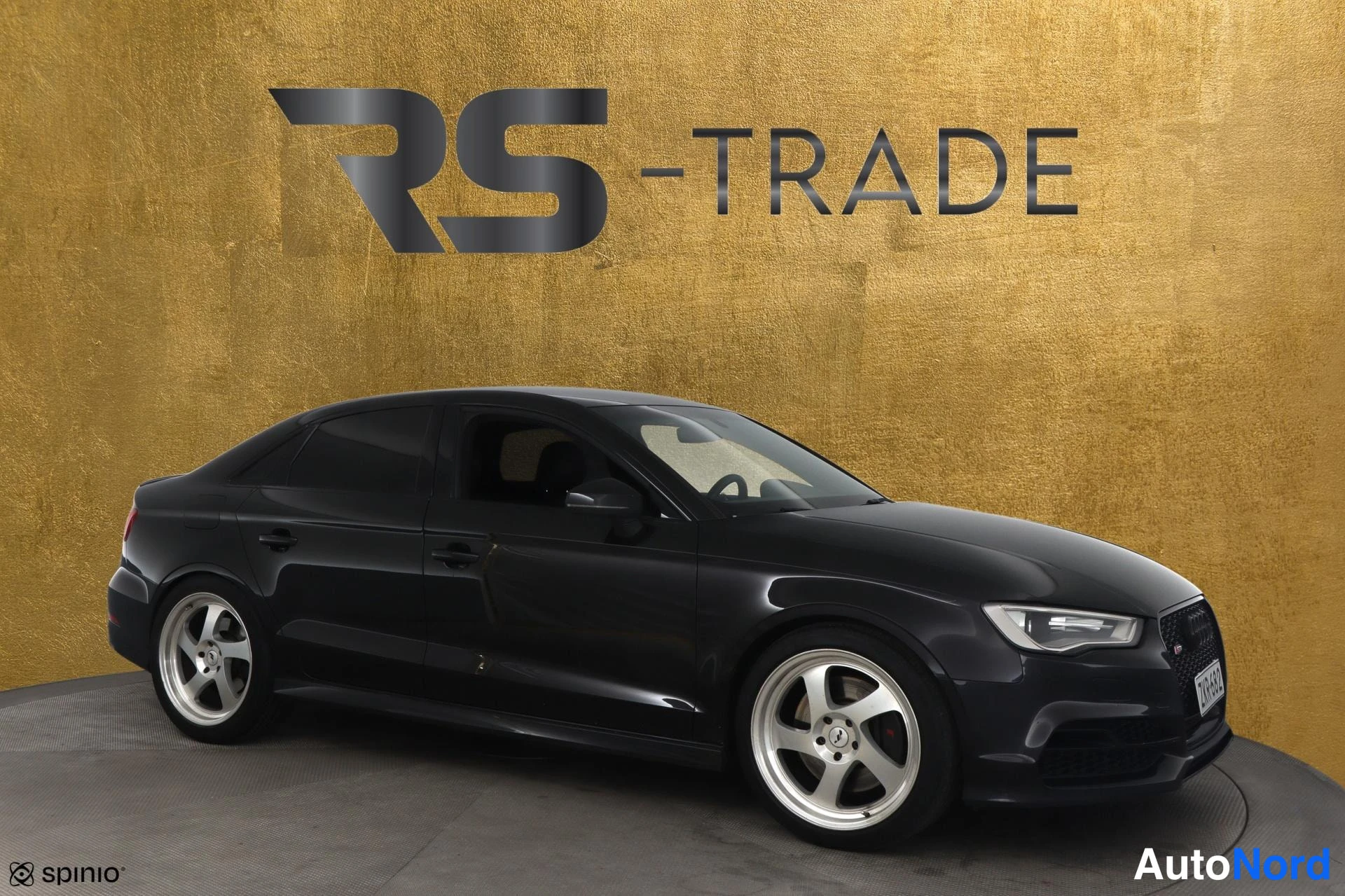 Ruskea Audi S3 2016, etuviisto, keula oikealle, kuva 3