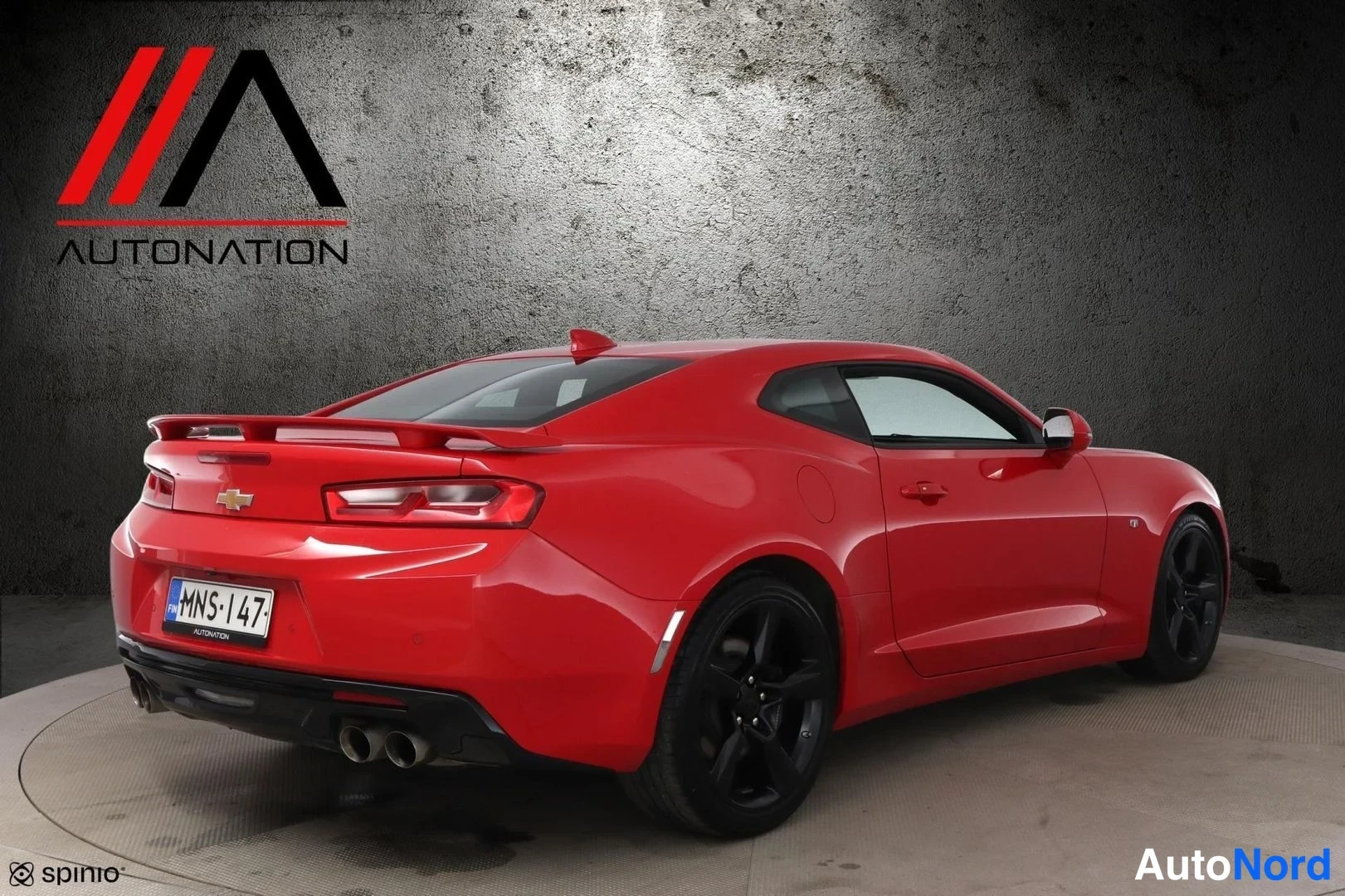 Punainen Chevrolet Camaro 2018, takaviisto, kuva 5