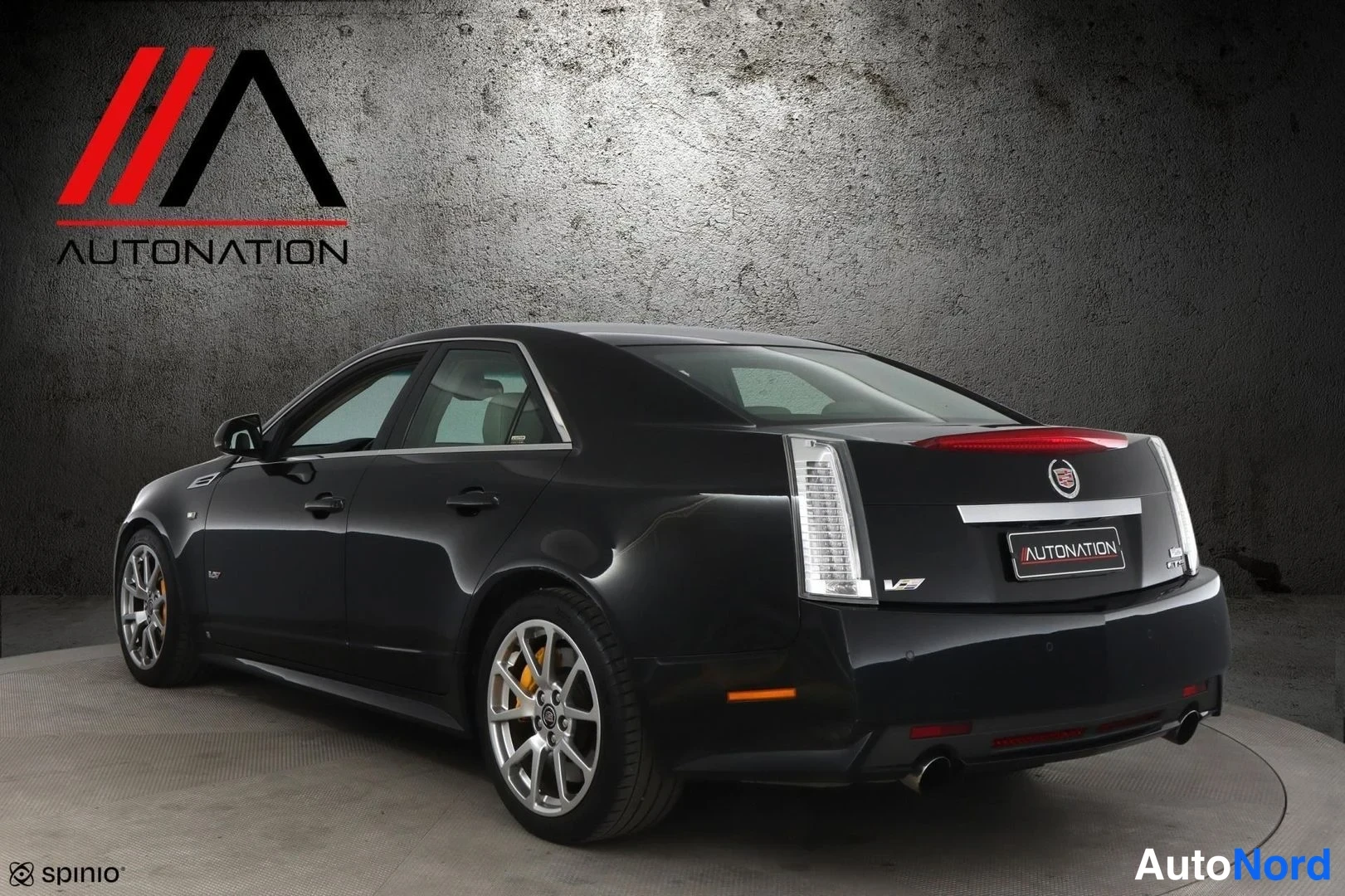 Black Cadillac CTS-V 2010, rear three-quarter, photo 5