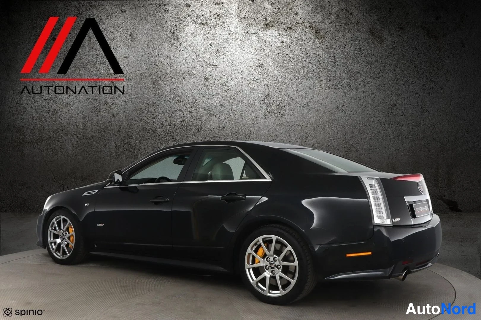 Black Cadillac CTS-V 2010, rear three-quarter, photo 6