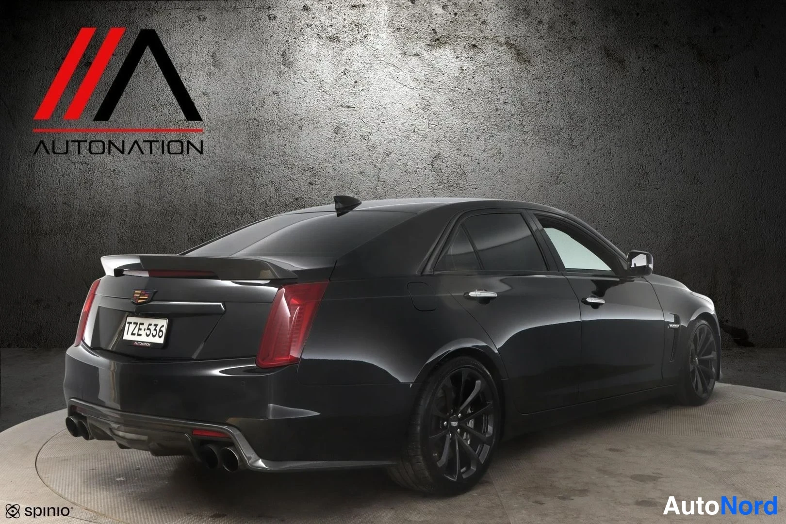 Musta Cadillac CTS-V 2017, takaviisto, kuva 5