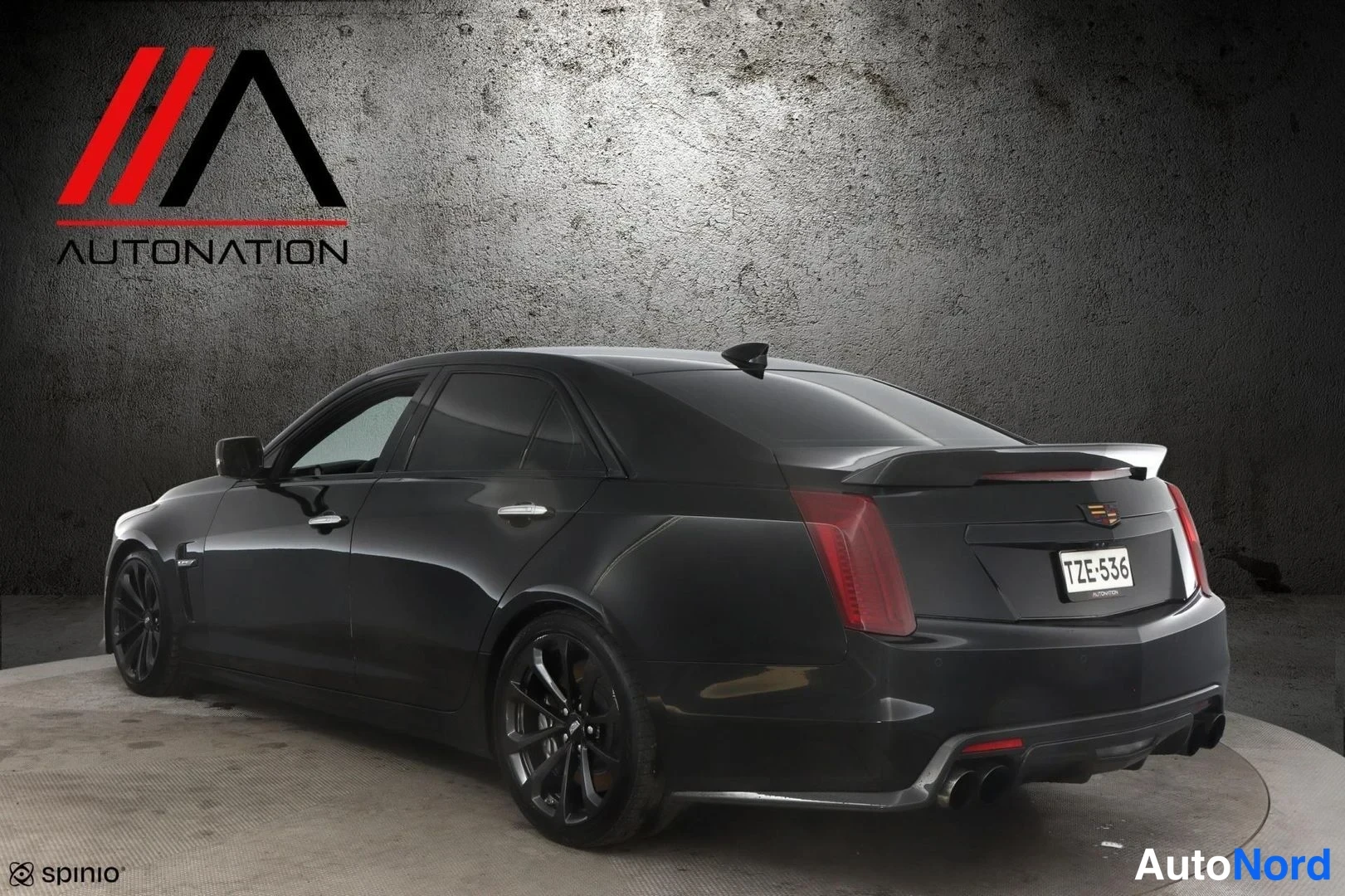 Musta Cadillac CTS-V 2017, takaviisto, kuva 6