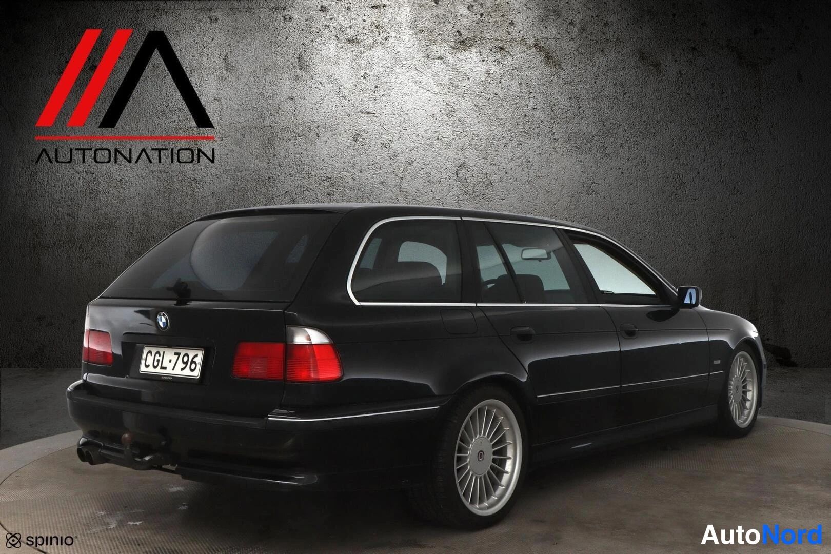 Musta BMW Alpina B10 1998, takaviisto, kuva 4