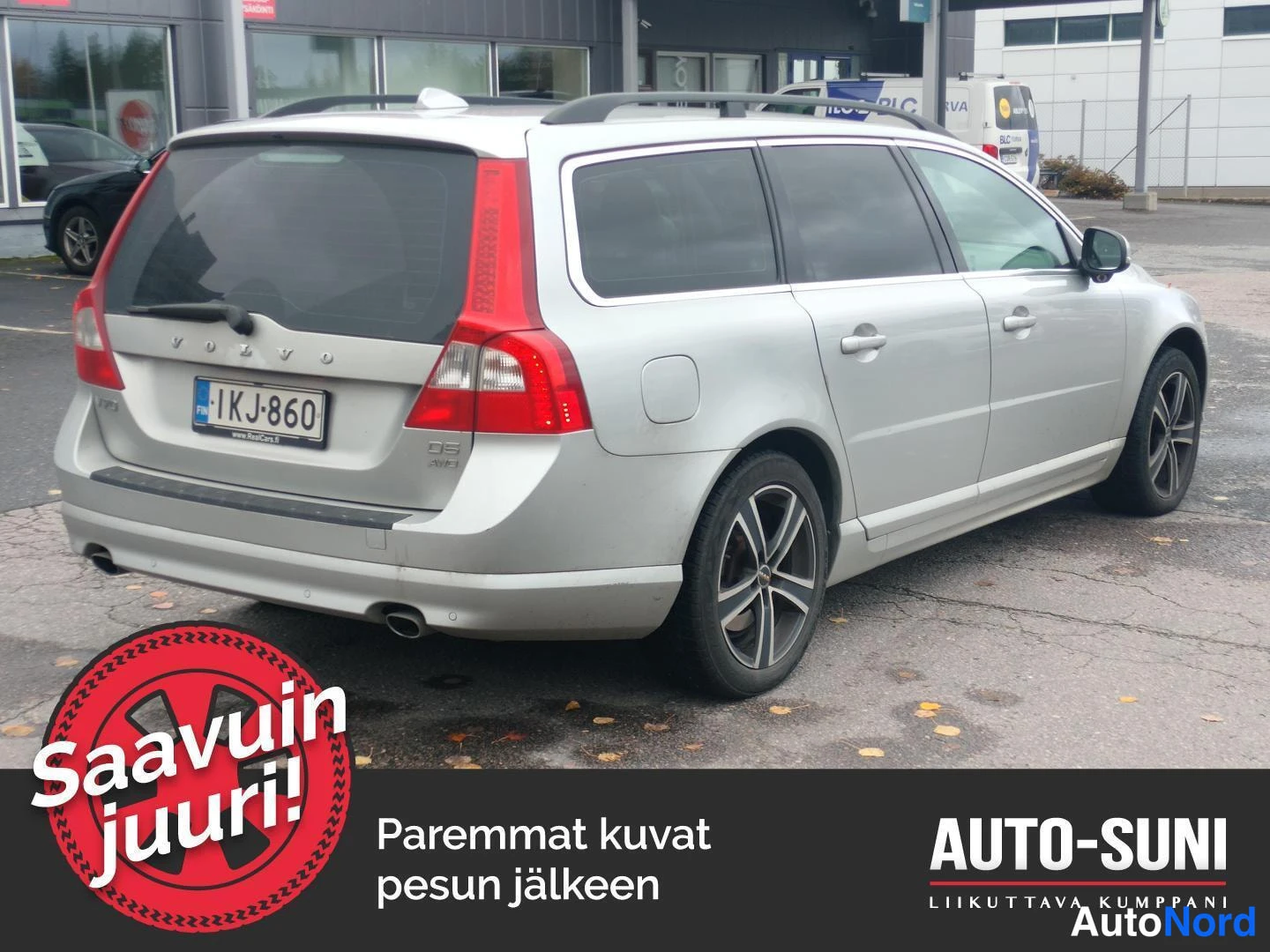 Hopea Volvo V70 2011, takaviisto, kuva 4