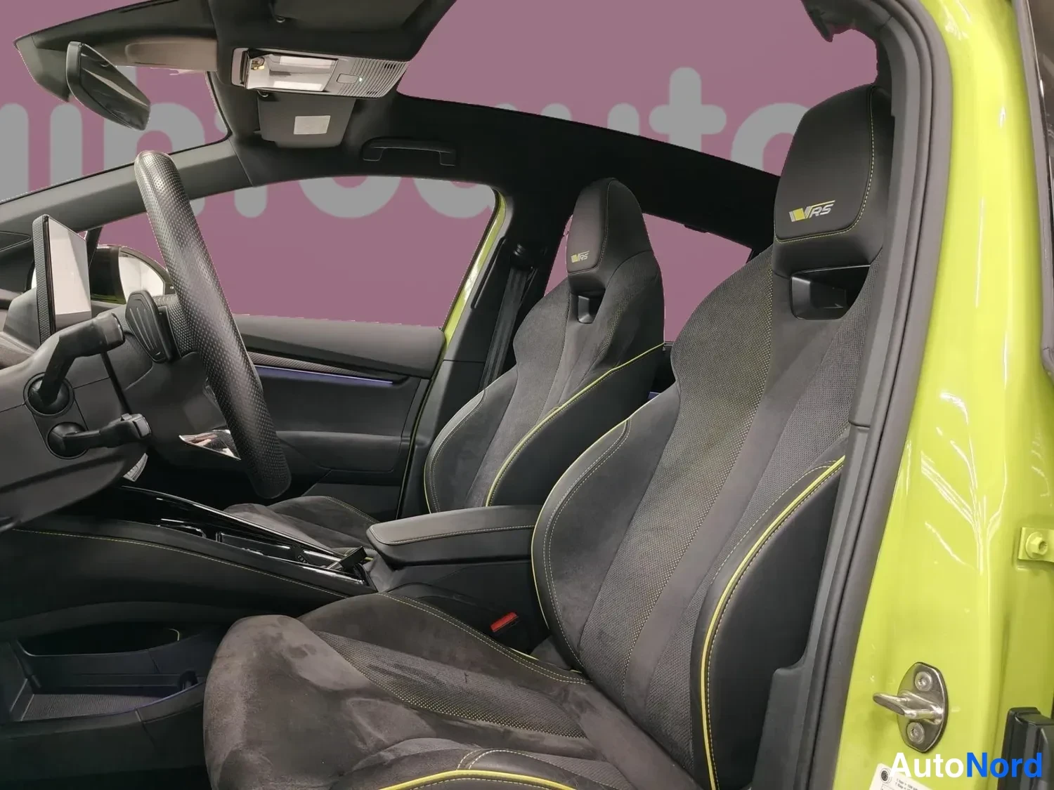 Green Skoda Enyaq Coupe 2023, cockpit, photo 7