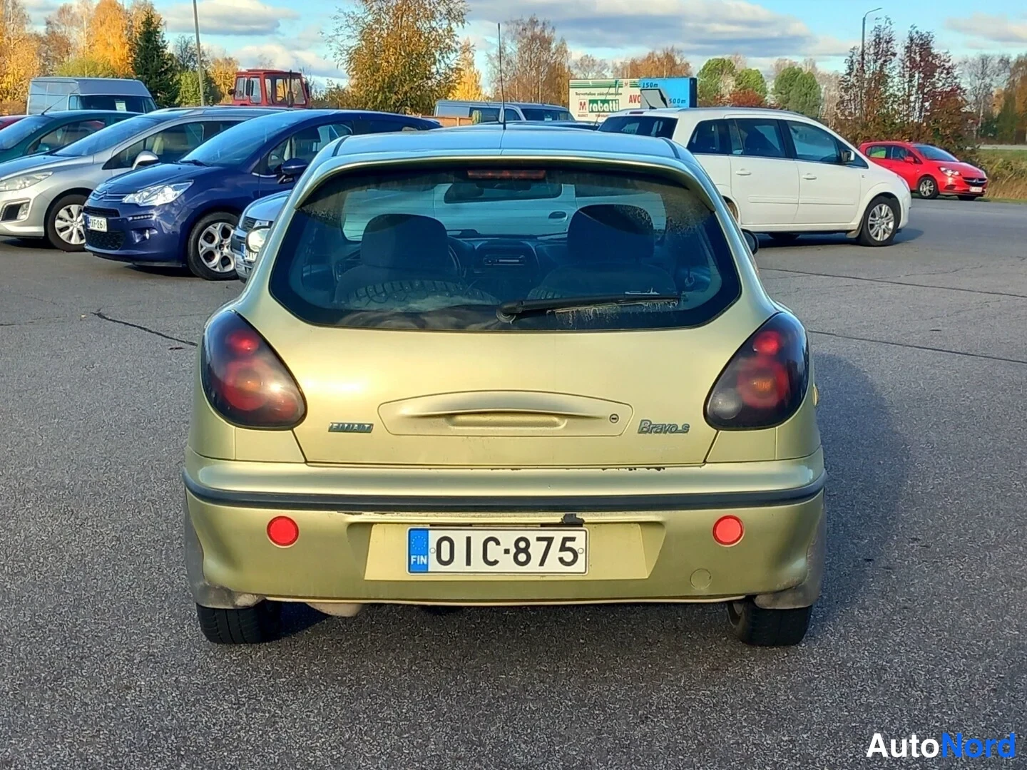 Vihreä Fiat Bravo 1998, takaa, kuva 11