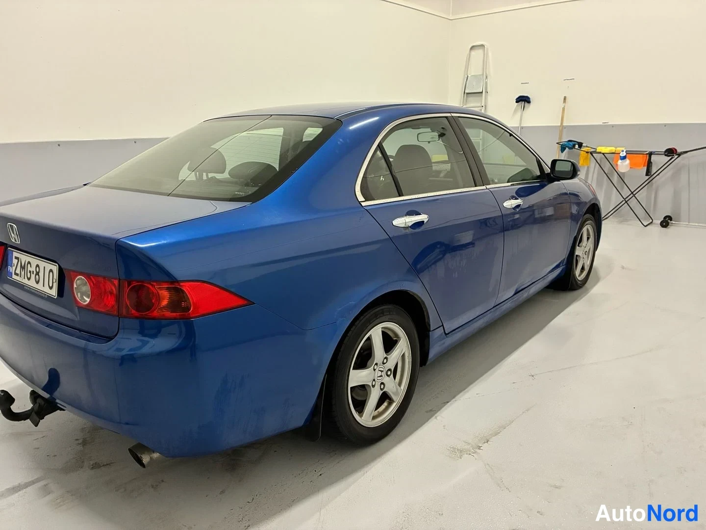 Blue Honda Accord Sedan 2004, rear three-quarter, photo 6