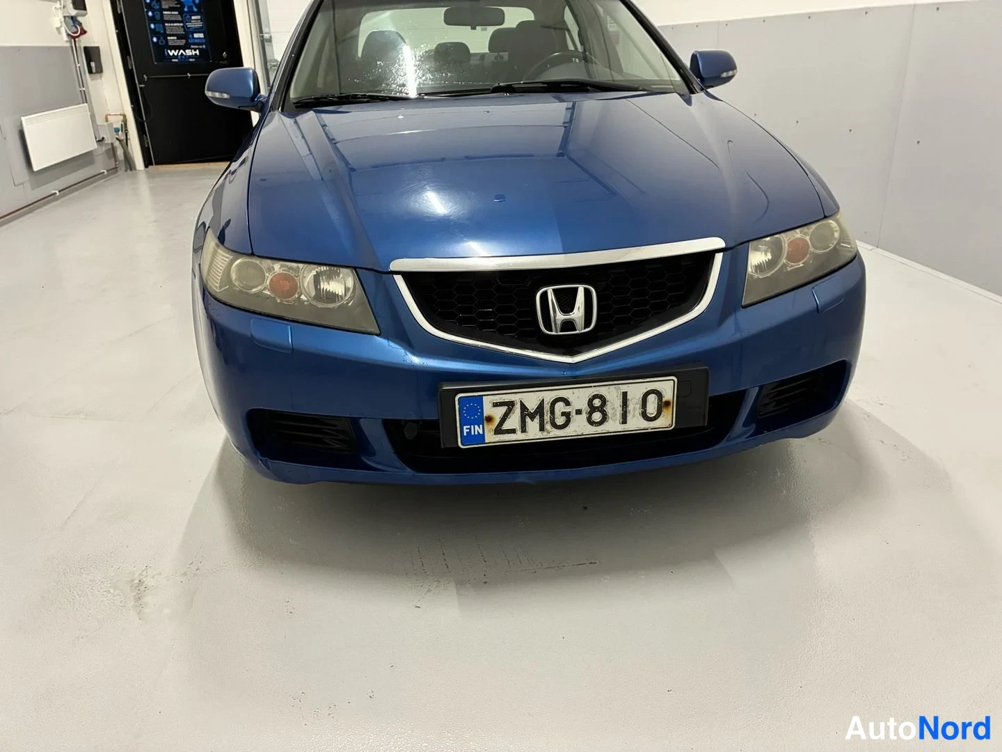 Blue Honda Accord Sedan 2004, front, photo 4