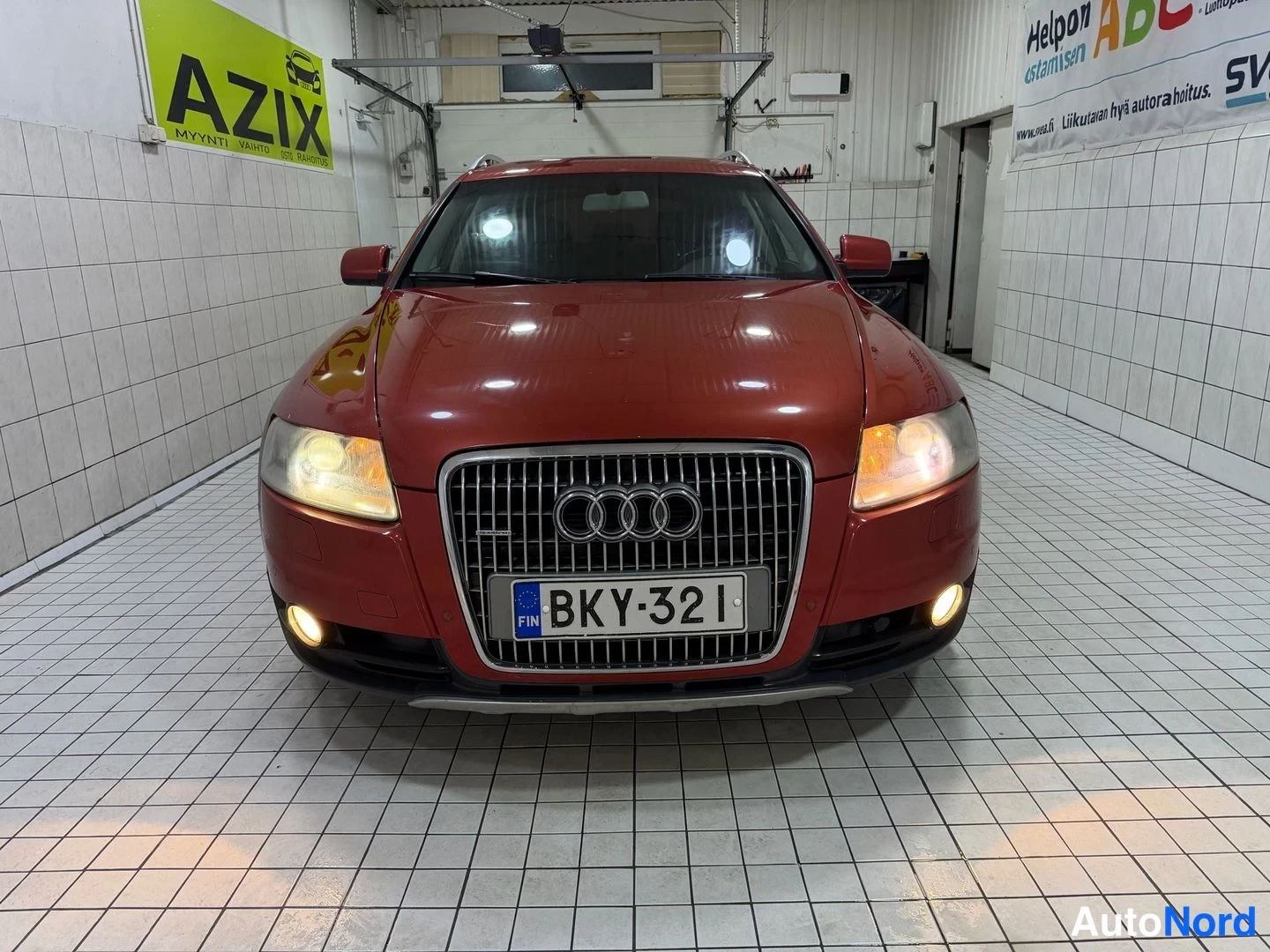 Red Audi A6 allroad quattro 2008, front, photo 5