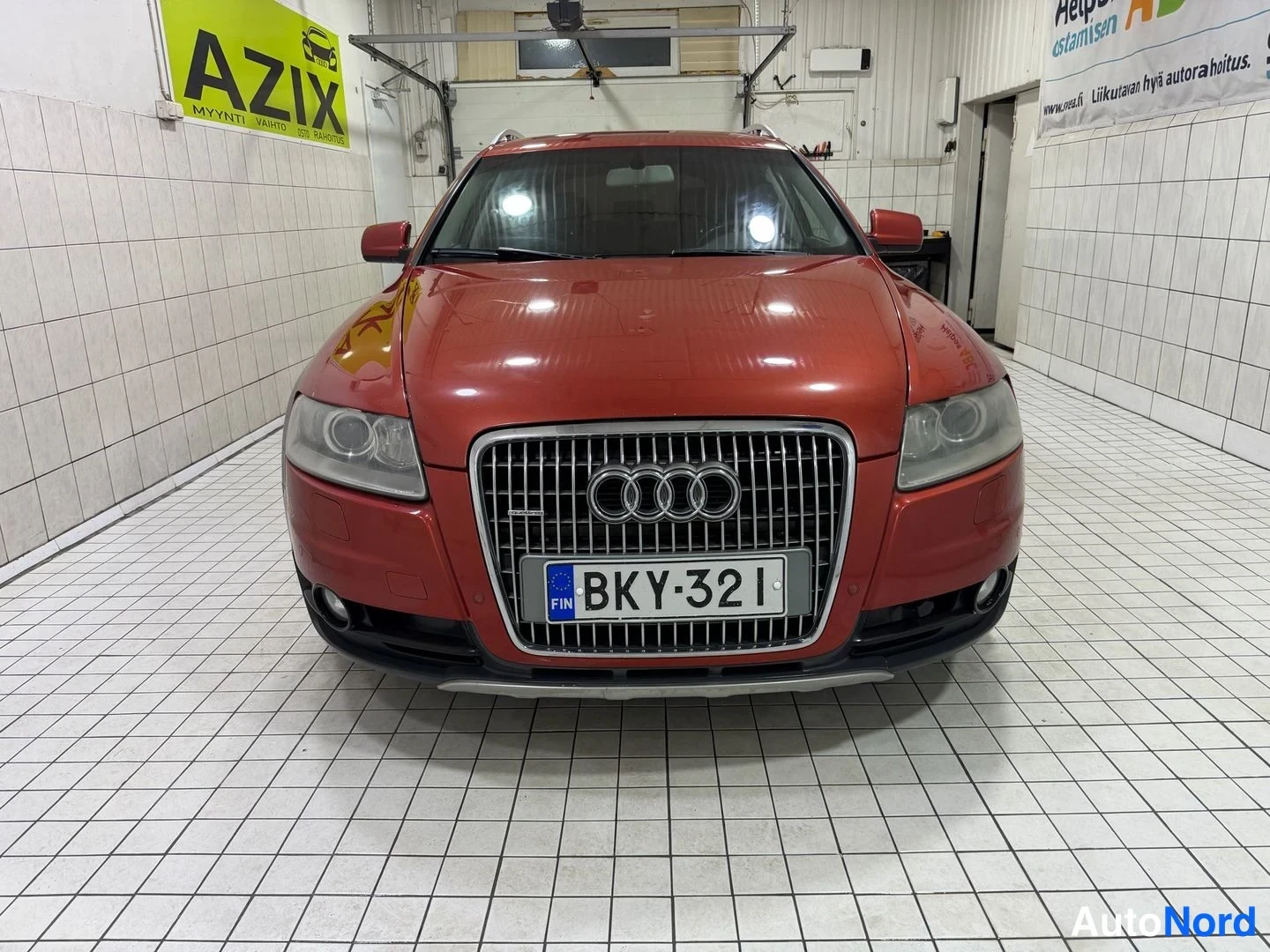 Red Audi A6 allroad quattro 2008, front, photo 6