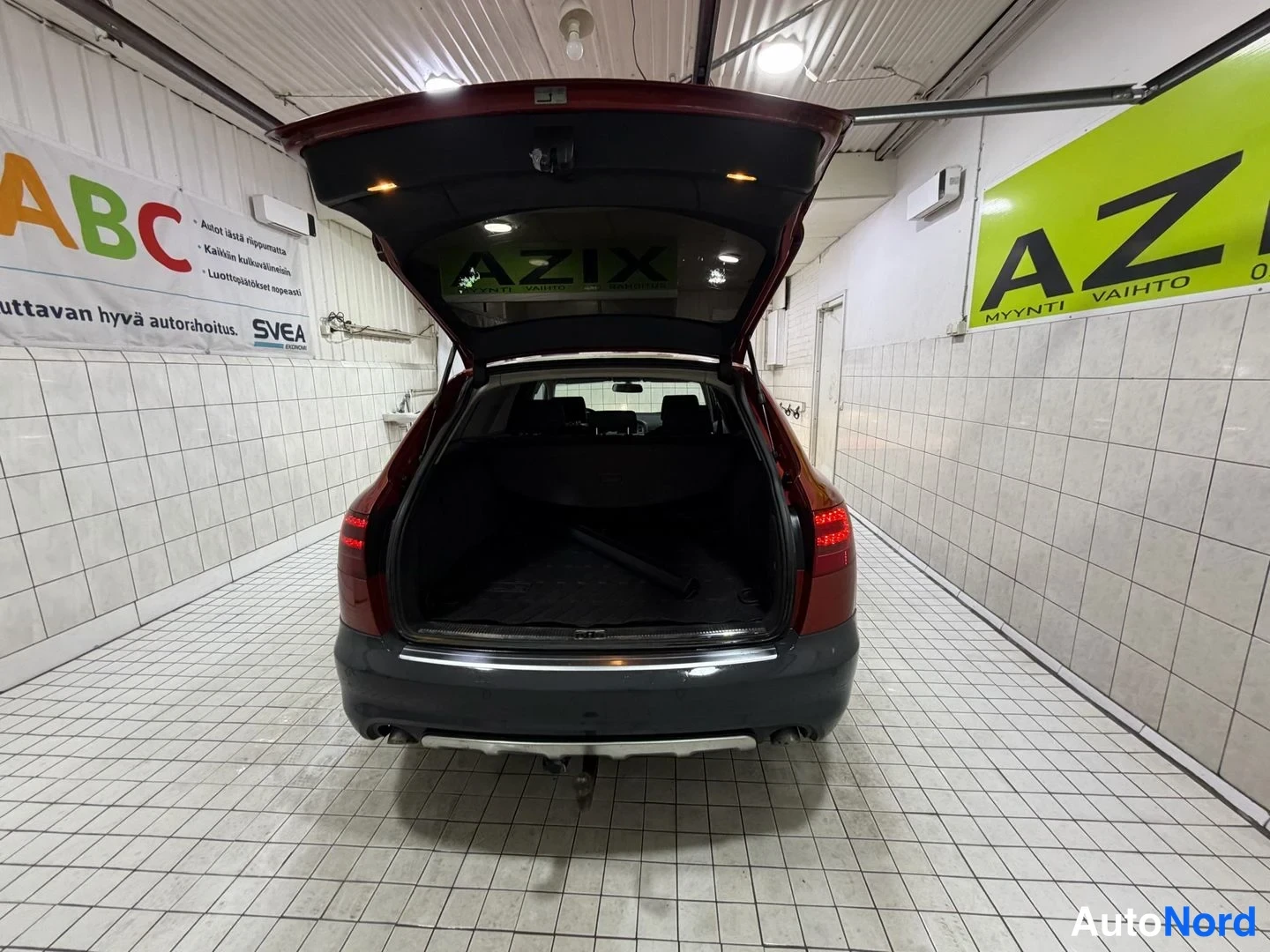 Red Audi A6 allroad quattro 2008, boot, photo 20