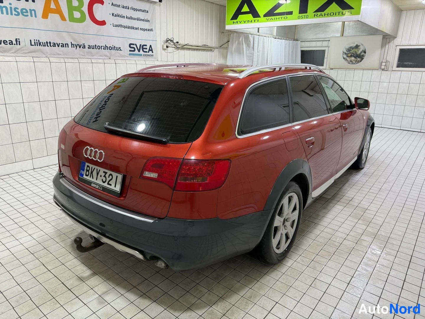 Red Audi A6 allroad quattro 2008, rear three-quarter, photo 7