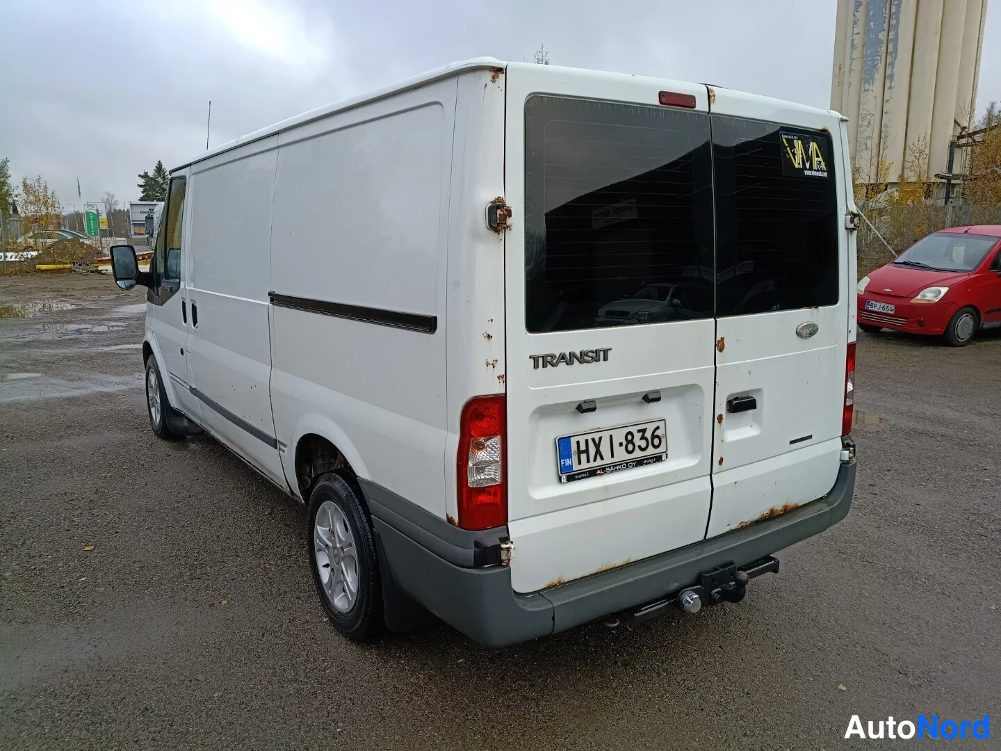 White Ford Transit 2009, rear three-quarter, photo 5
