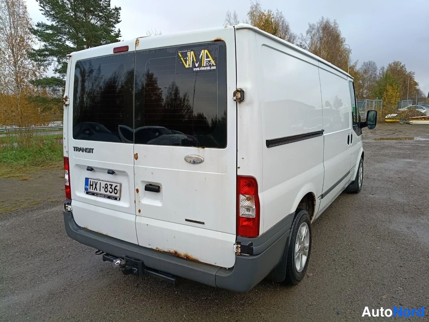 White Ford Transit 2009, rear three-quarter, photo 6