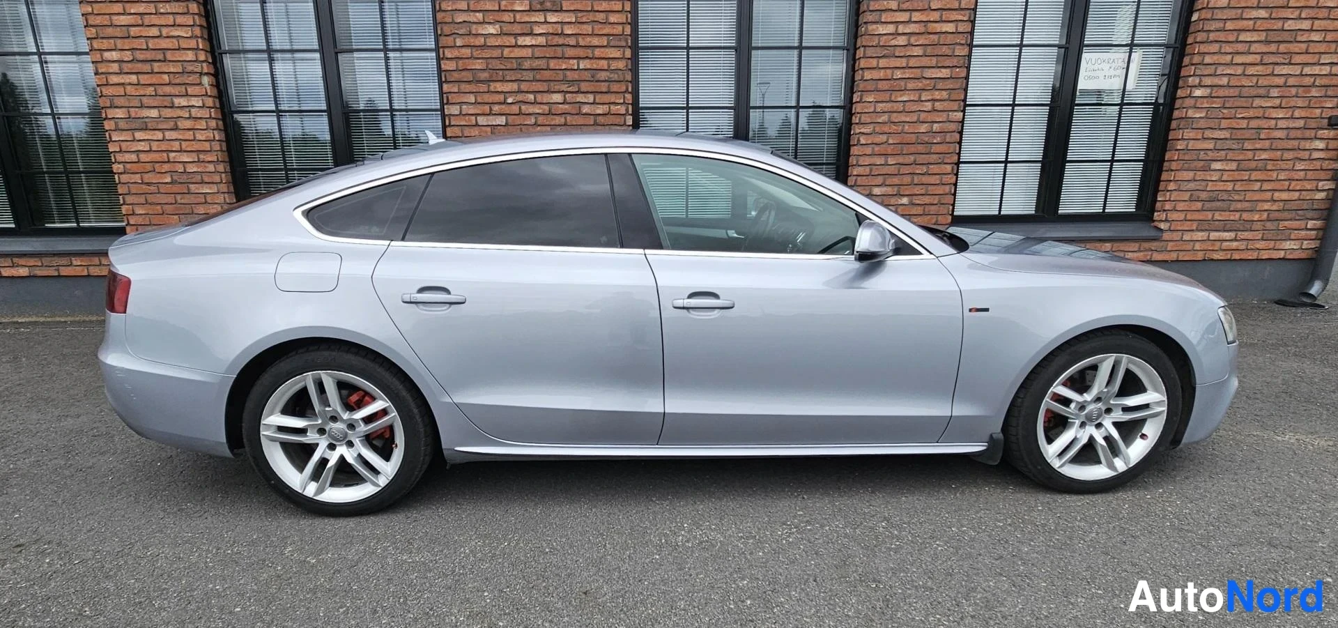 Silver Audi A5 2016, side, photo 6