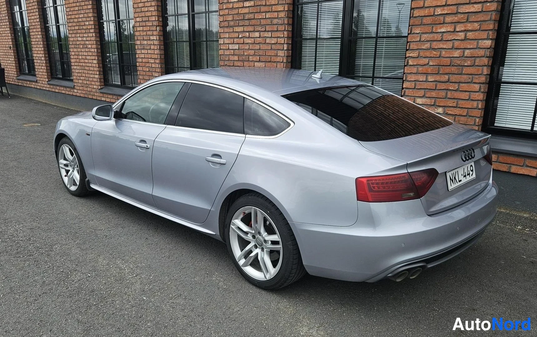 Silver Audi A5 2016, rear three-quarter, photo 8