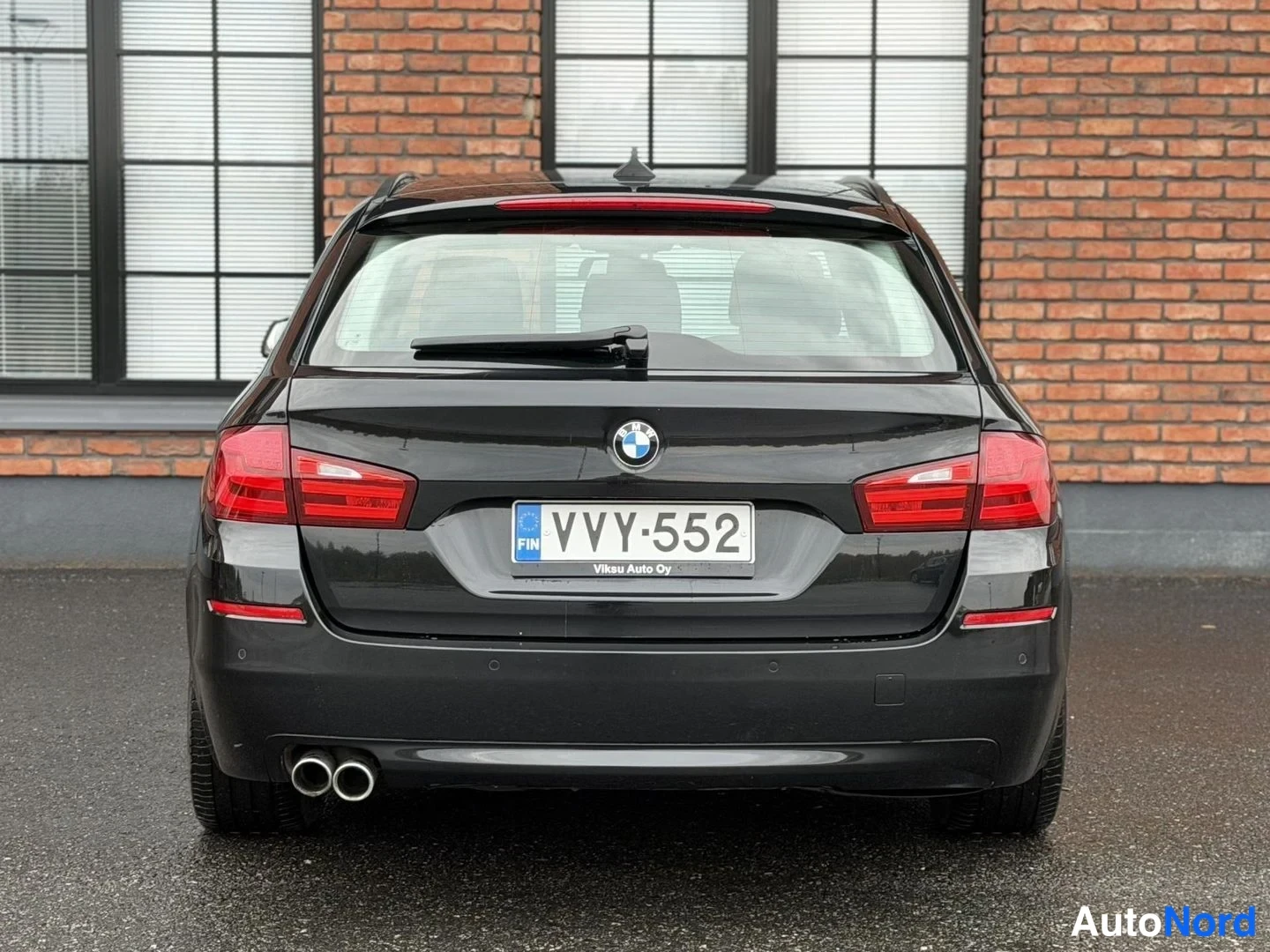 Black BMW 520d 2012, rear, photo 12