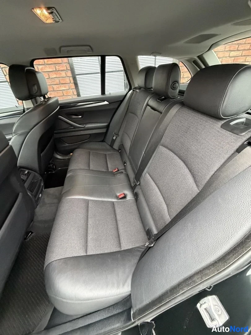 Black BMW 520d 2012, rear seats, photo 19