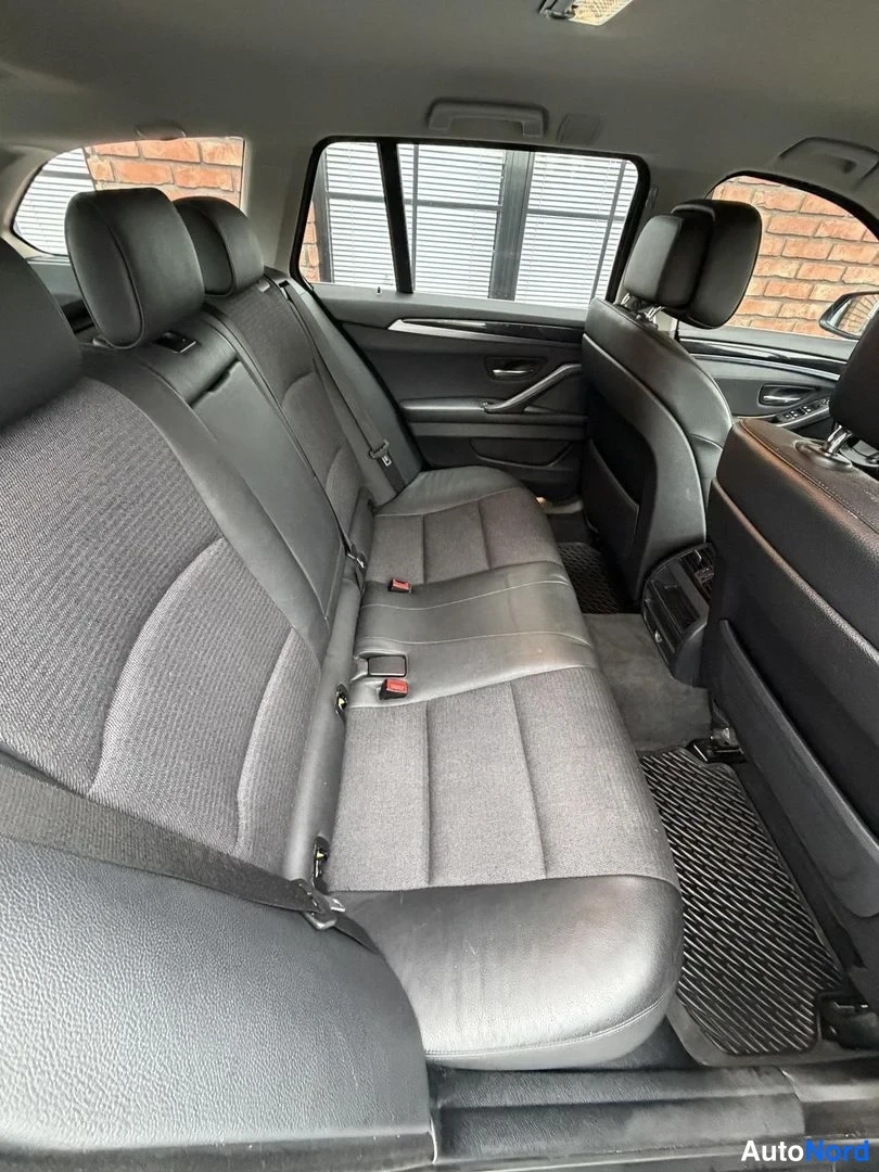 Black BMW 520d 2012, rear seats, photo 20