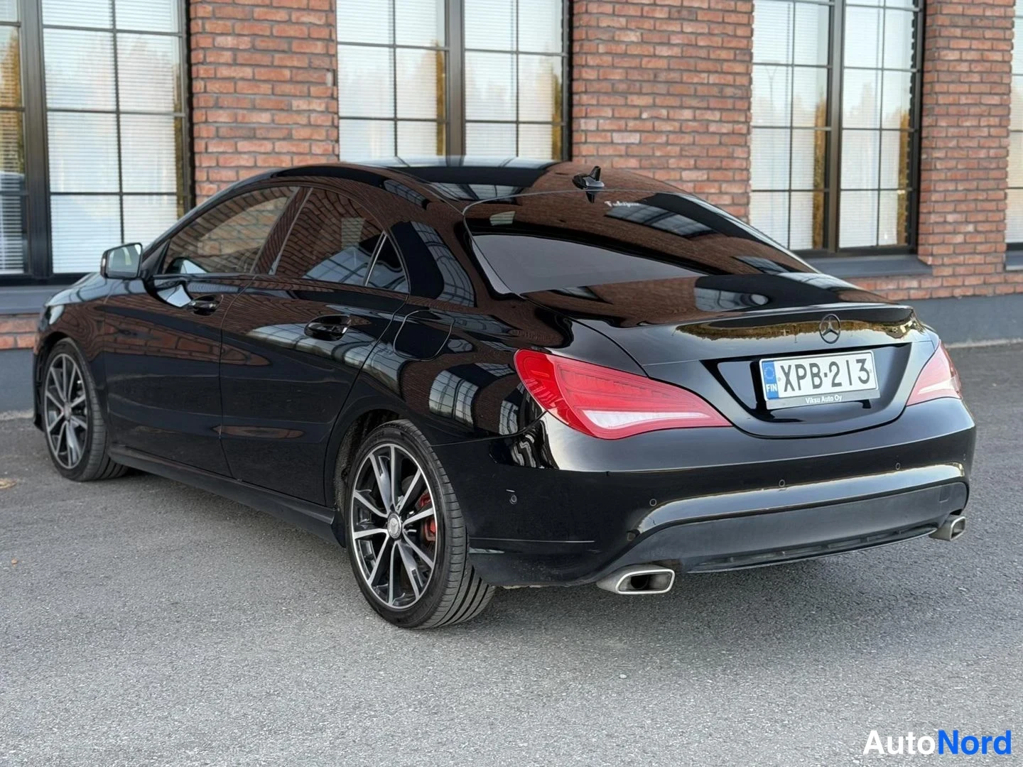 Black Mercedes-Benz CLA 220 CDI 2014, rear three-quarter, photo 10