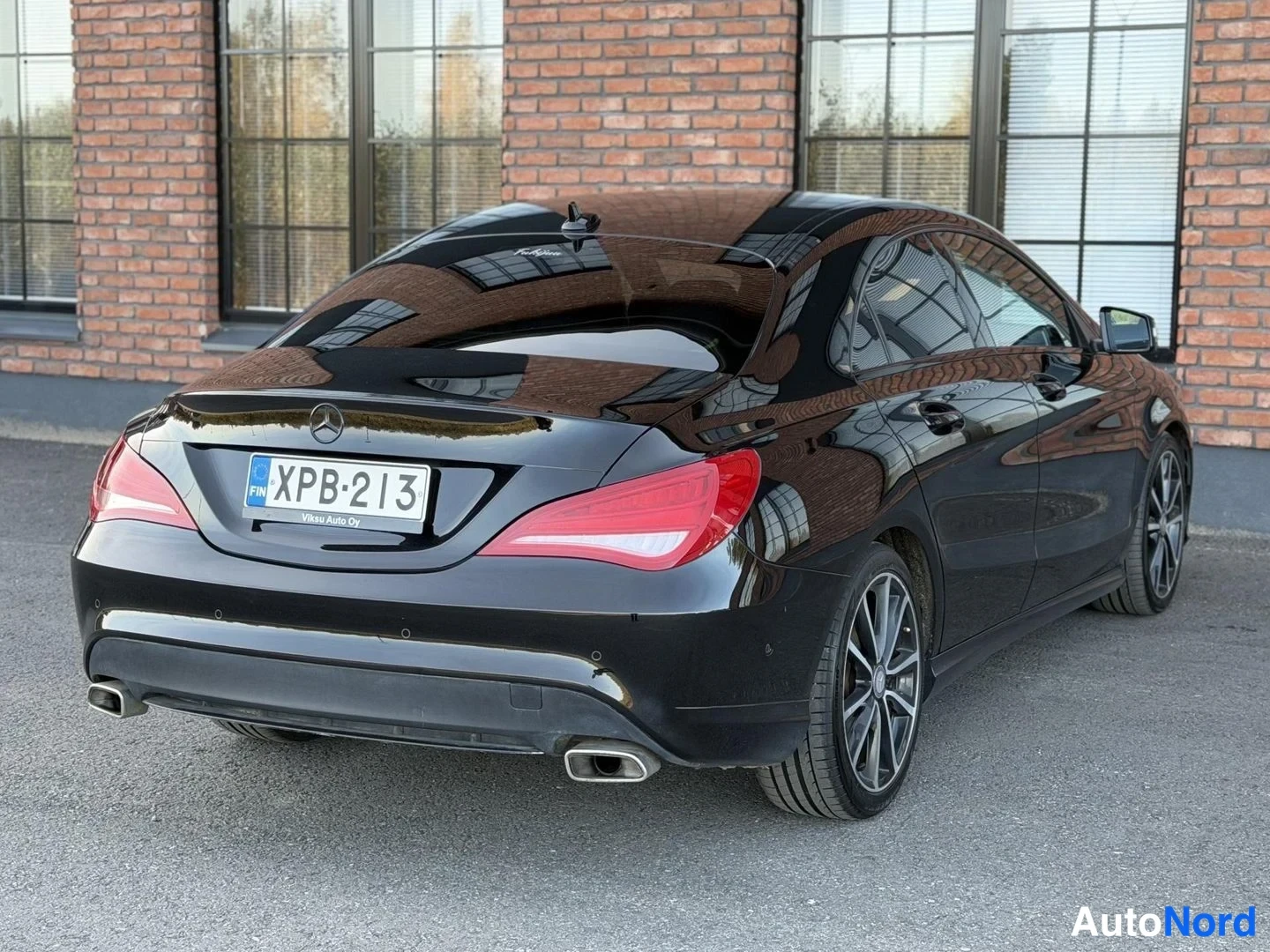 Black Mercedes-Benz CLA 220 CDI 2014, rear three-quarter, photo 11