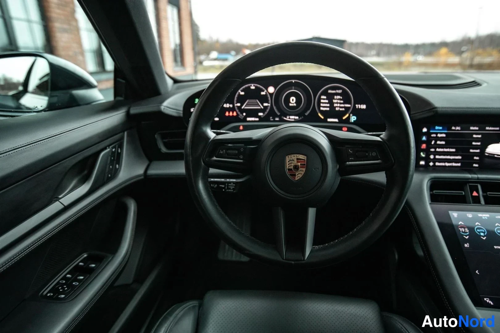 Grey Porsche Taycan 2023, detail, photo 25