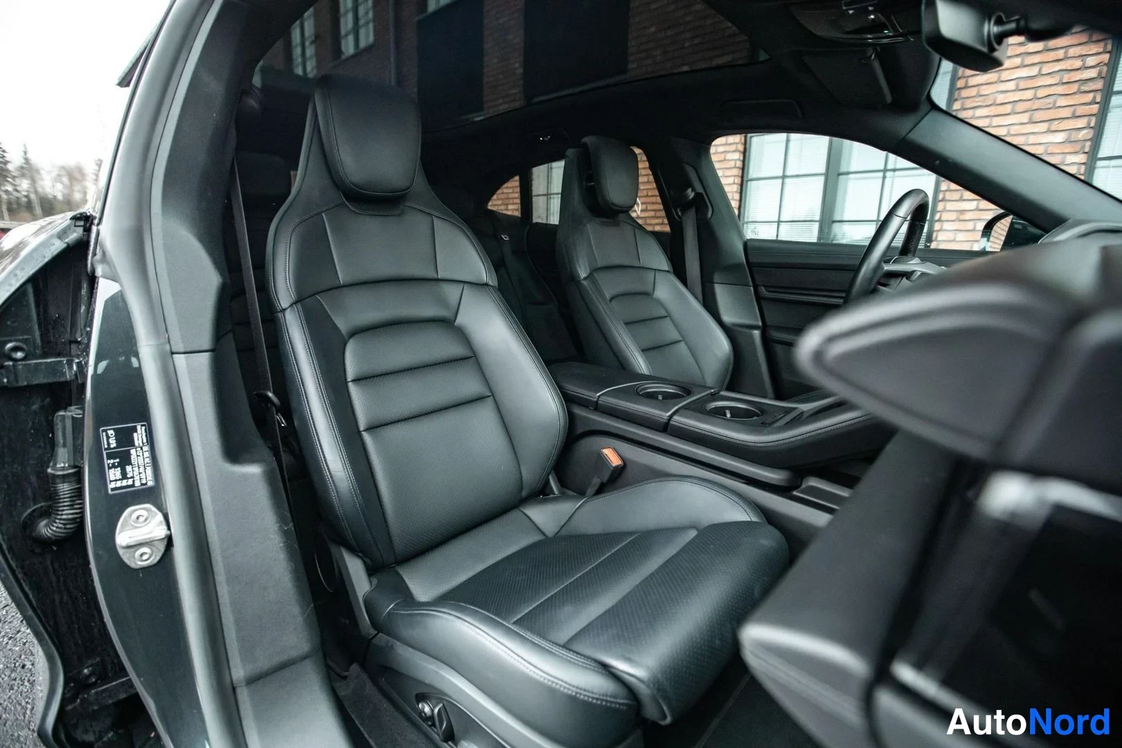 Grey Porsche Taycan 2023, front seats, photo 20