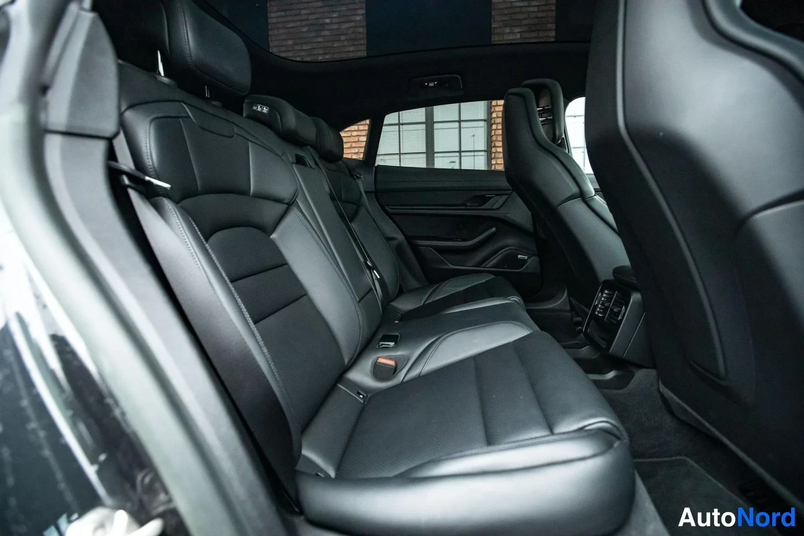 Grey Porsche Taycan 2023, rear seats, photo 23