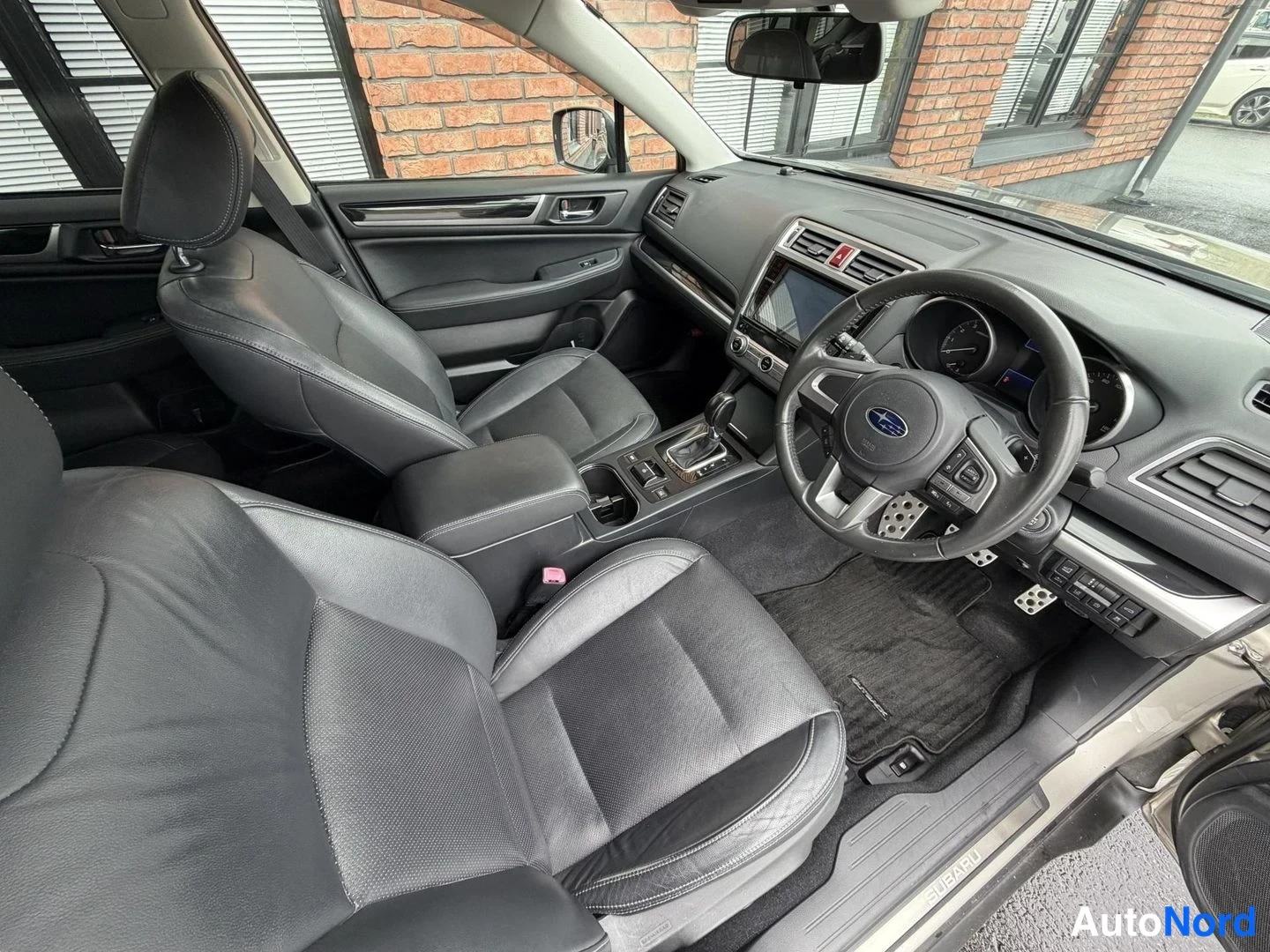 Silver Subaru Legacy 2010, cockpit, photo 15