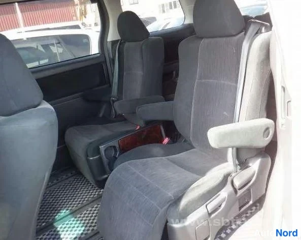 White Toyota Vellfire 2012, rear seats, photo 6