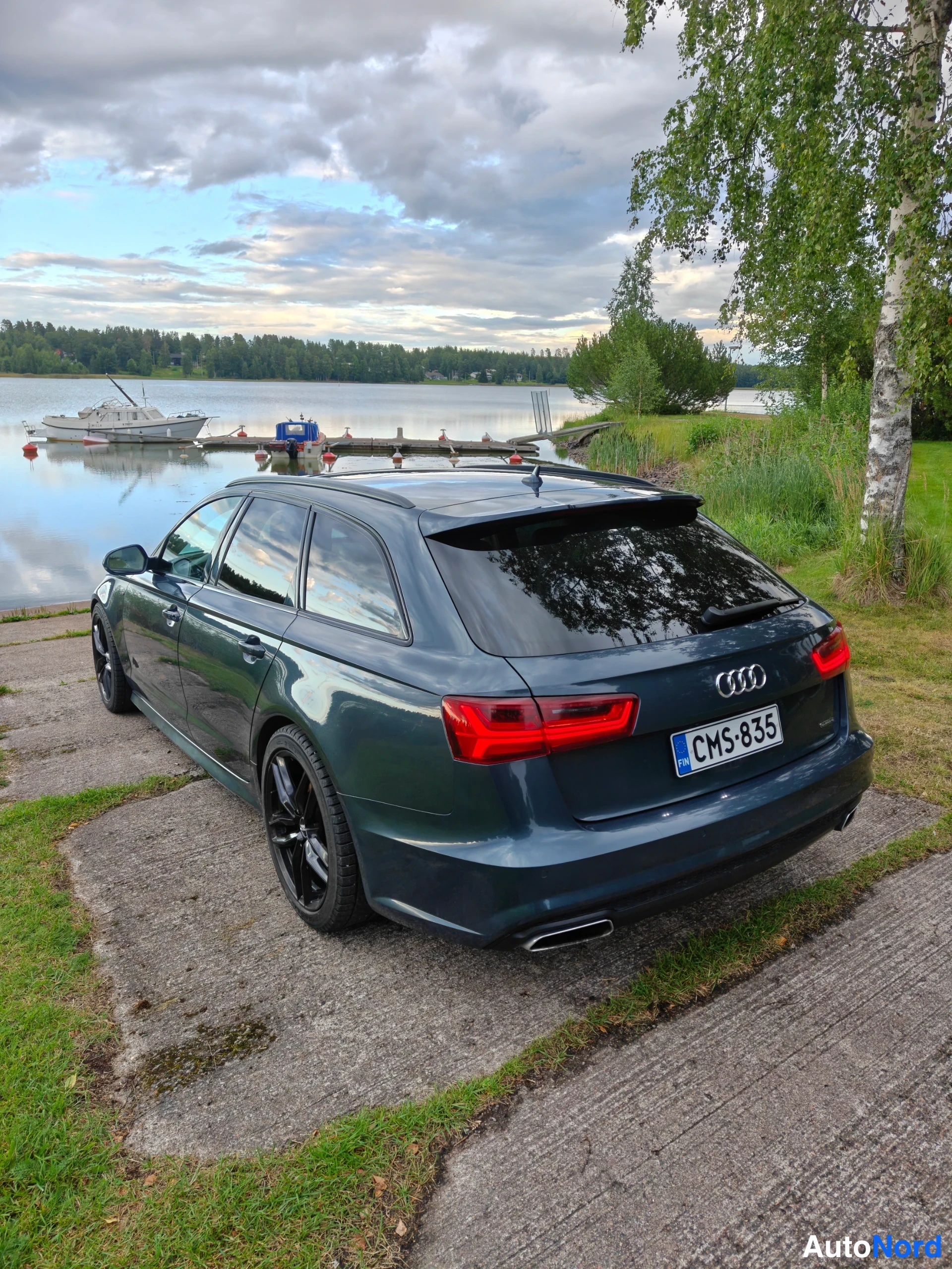 Harmaa Audi A6 2015, takaviisto, kuva 6