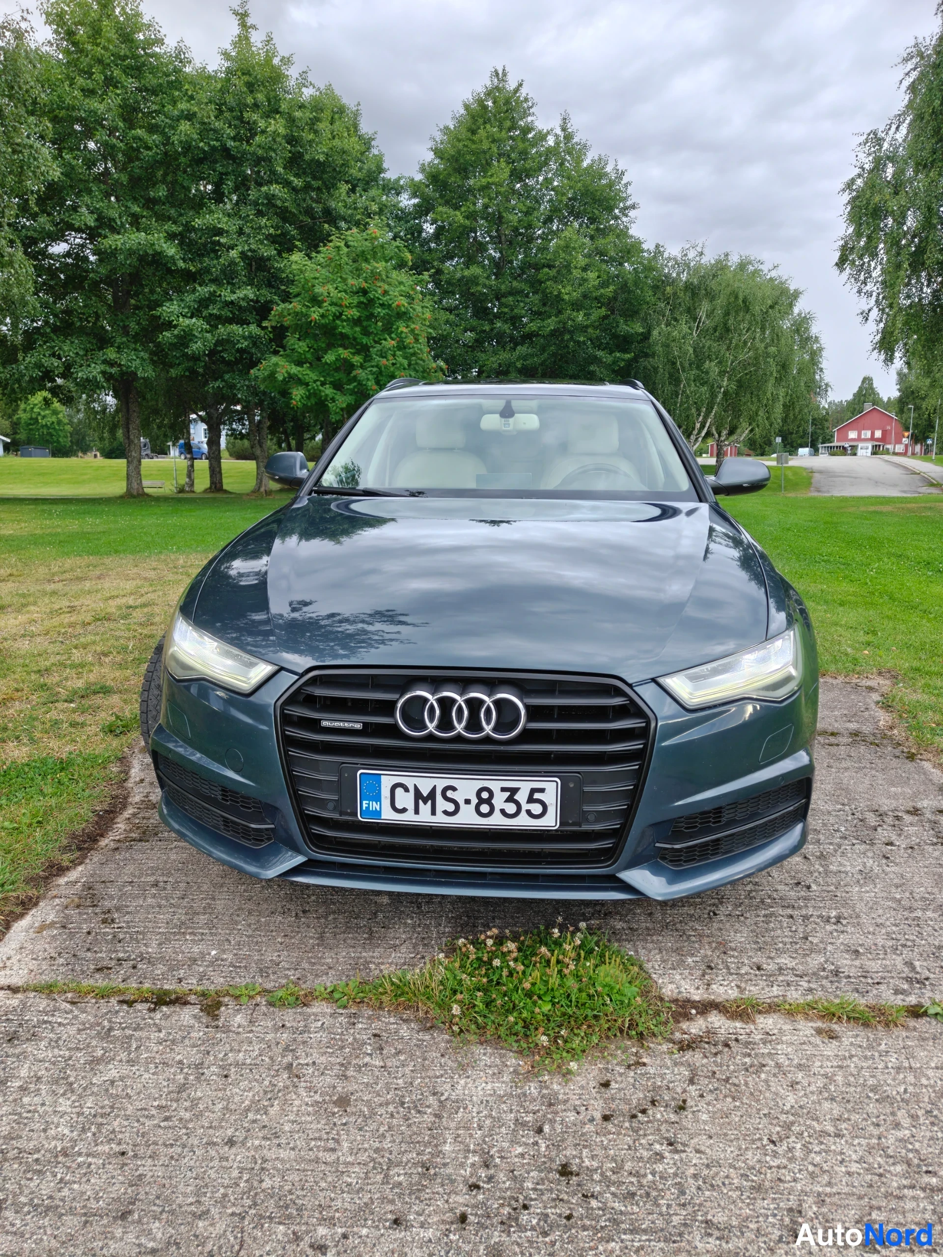 Harmaa Audi A6 2015, edestä, kuva 5