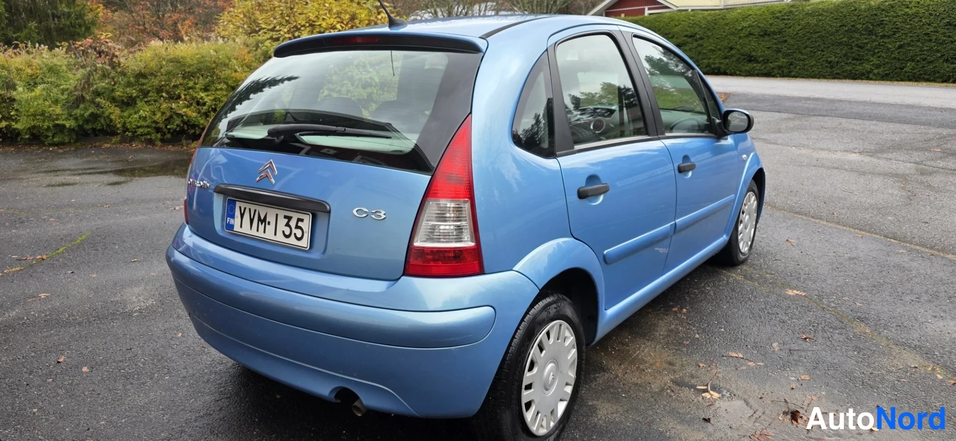 Blue Citroen C3 2008, rear three-quarter, photo 6