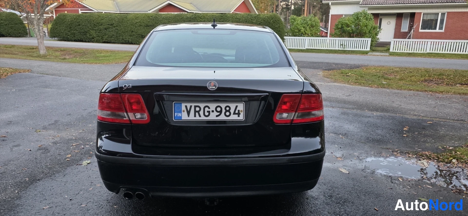 Black Saab 9-3 2004, rear, photo 8
