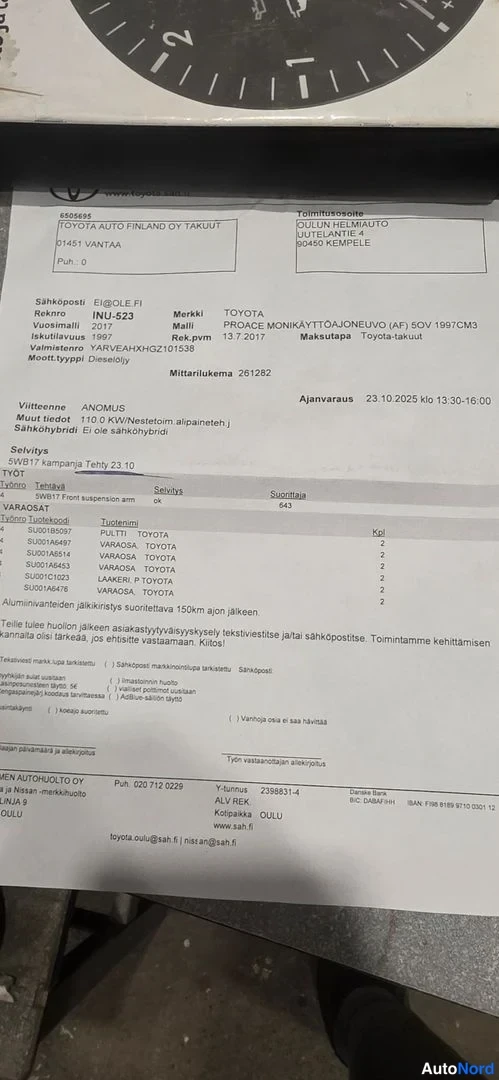 White Toyota Proace Verso 2017, document, photo 22