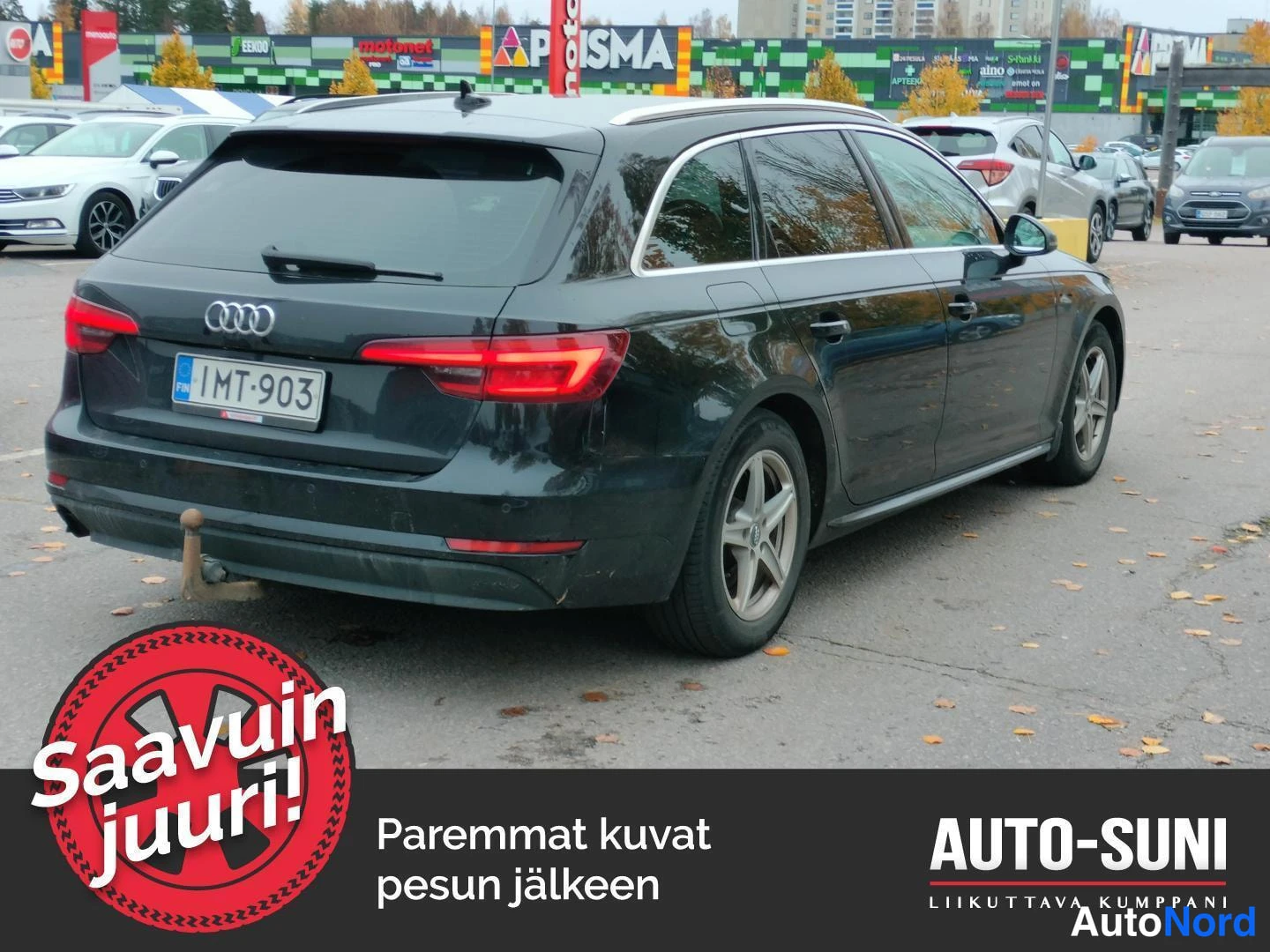 Harmaa Audi A4 2018, takaviisto, kuva 4
