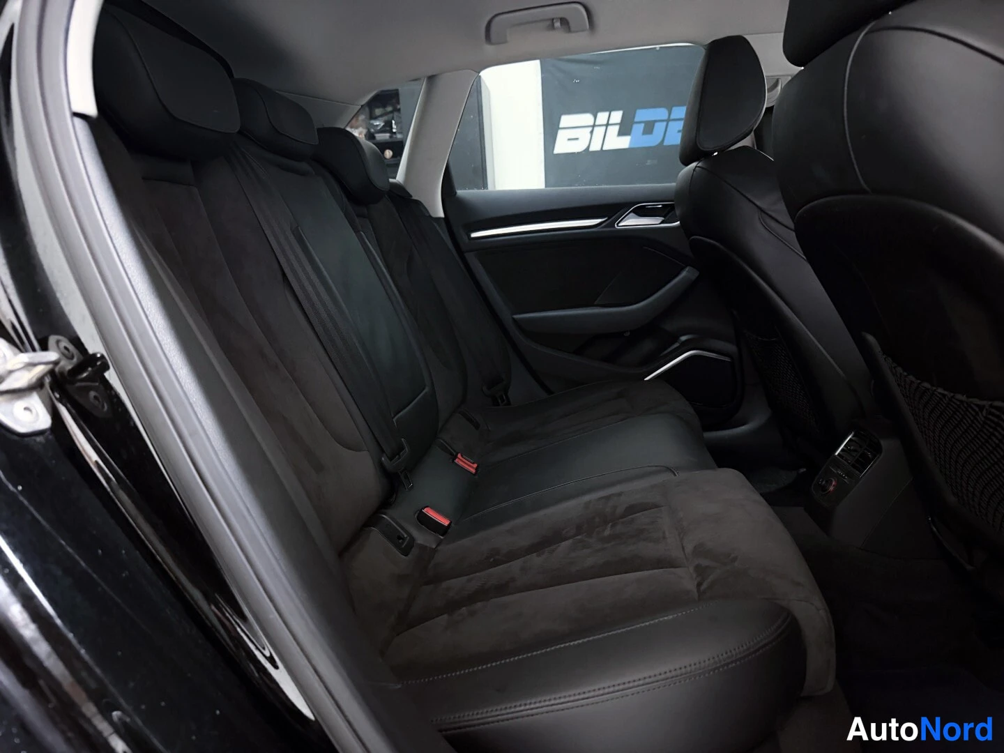 Black Audi A3 2016, rear seats, photo 12