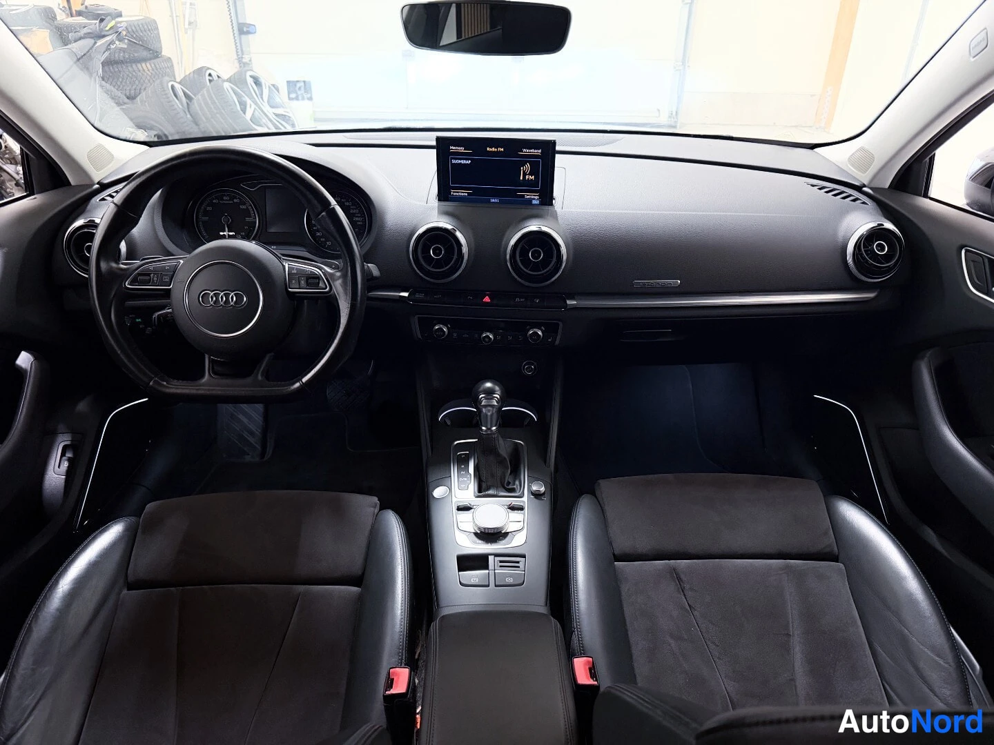 Black Audi A3 2016, cockpit, photo 8