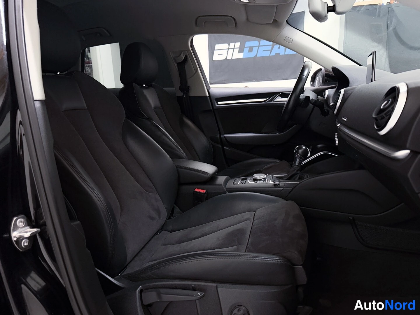 Black Audi A3 2016, front seats, photo 10